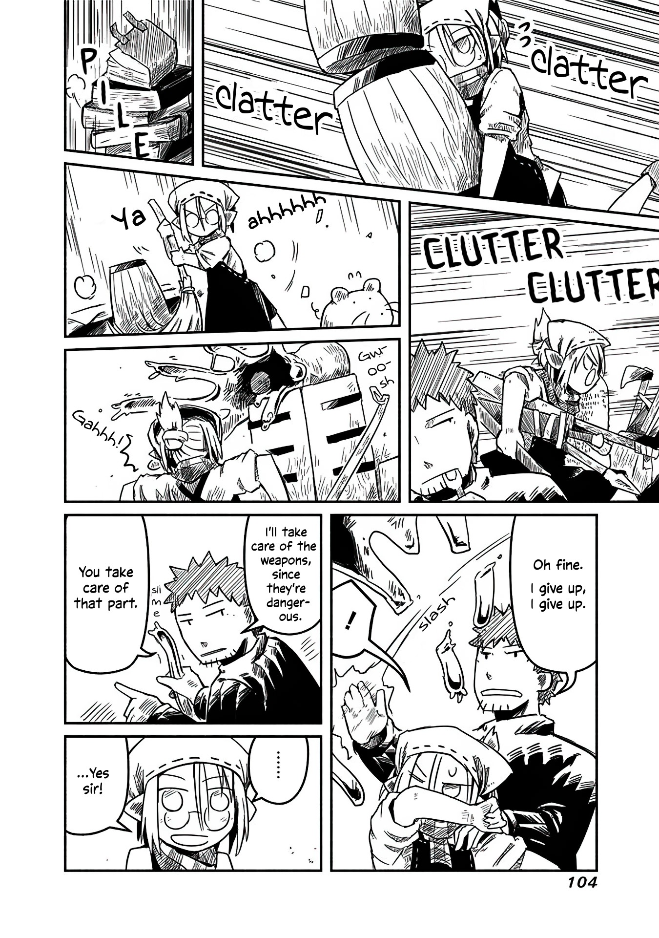 The Dragon, the Hero, and the Courier Chapter 11 page 15 - Chapter 11: Yoshida, the Slime, and the Home Visit