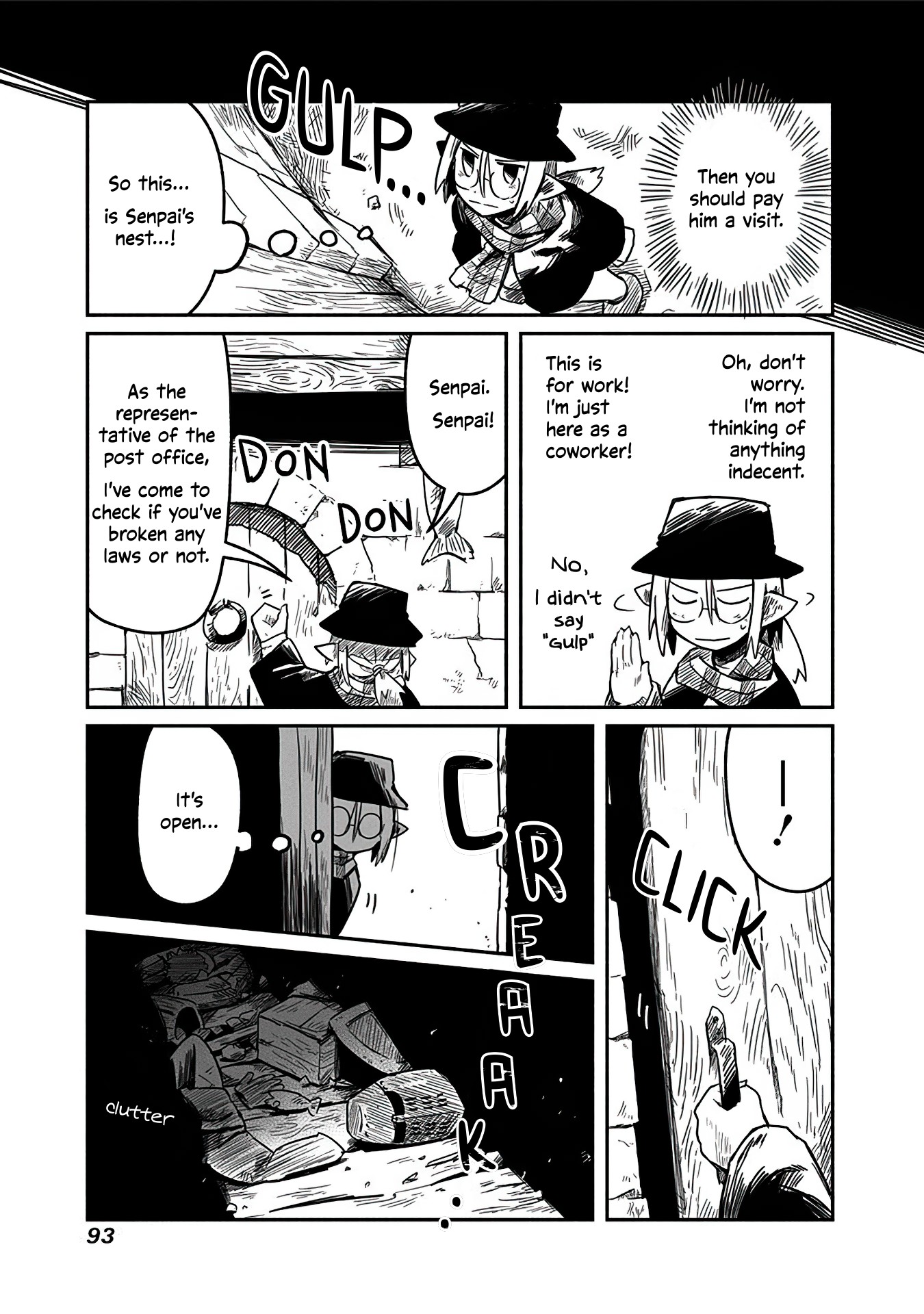 The Dragon, the Hero, and the Courier Chapter 11 page 4 - Chapter 11: Yoshida, the Slime, and the Home Visit