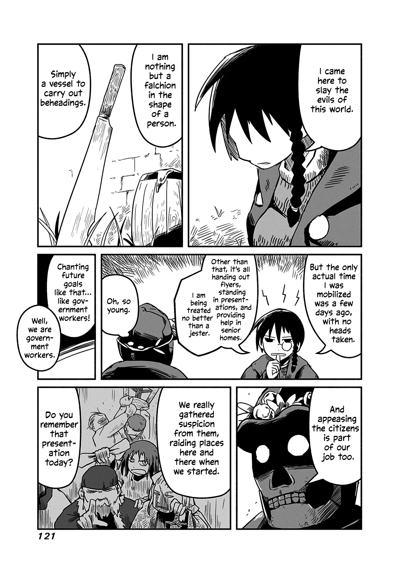 The Dragon, the Hero, and the Courier Chapter 12 page 12 - Chapter 12: The Sword, the Armor, and the Prosperous Society