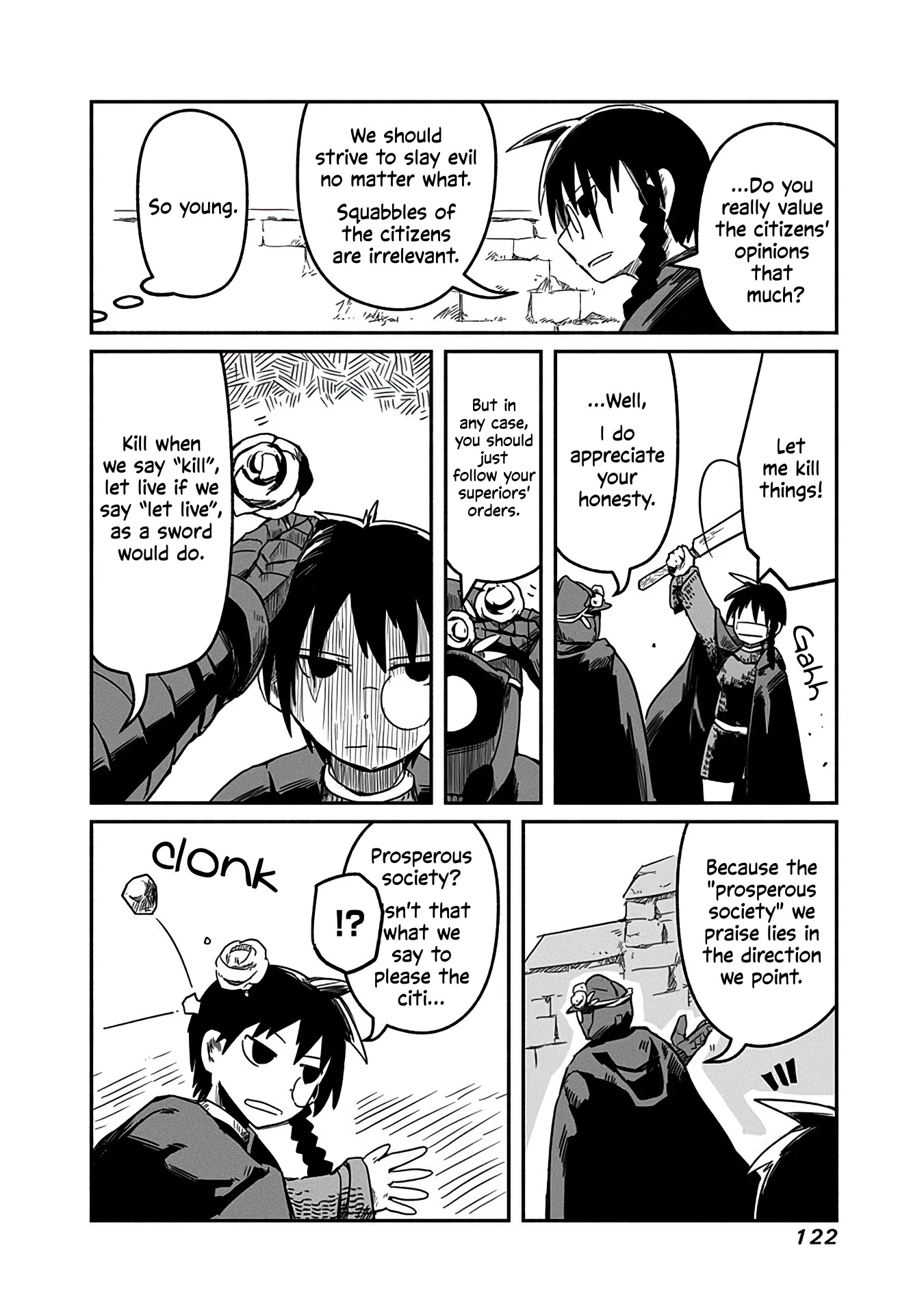 The Dragon, the Hero, and the Courier Chapter 12 page 13 - Chapter 12: The Sword, the Armor, and the Prosperous Society