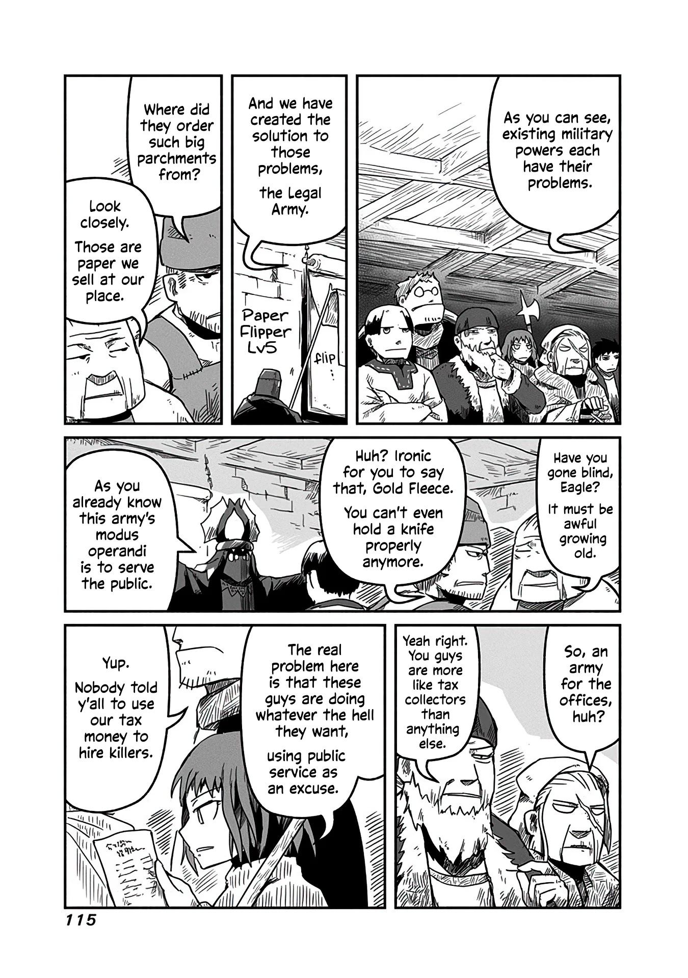 The Dragon, the Hero, and the Courier Chapter 12 page 6 - Chapter 12: The Sword, the Armor, and the Prosperous Society