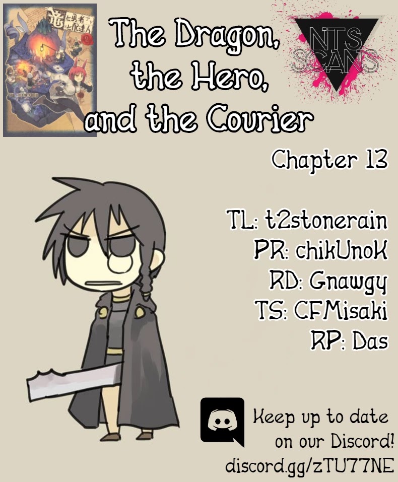 The Dragon, the Hero, and the Courier Chapter 13 page 1 - Chapter 13: The Bandit, the Tube, and the Courier