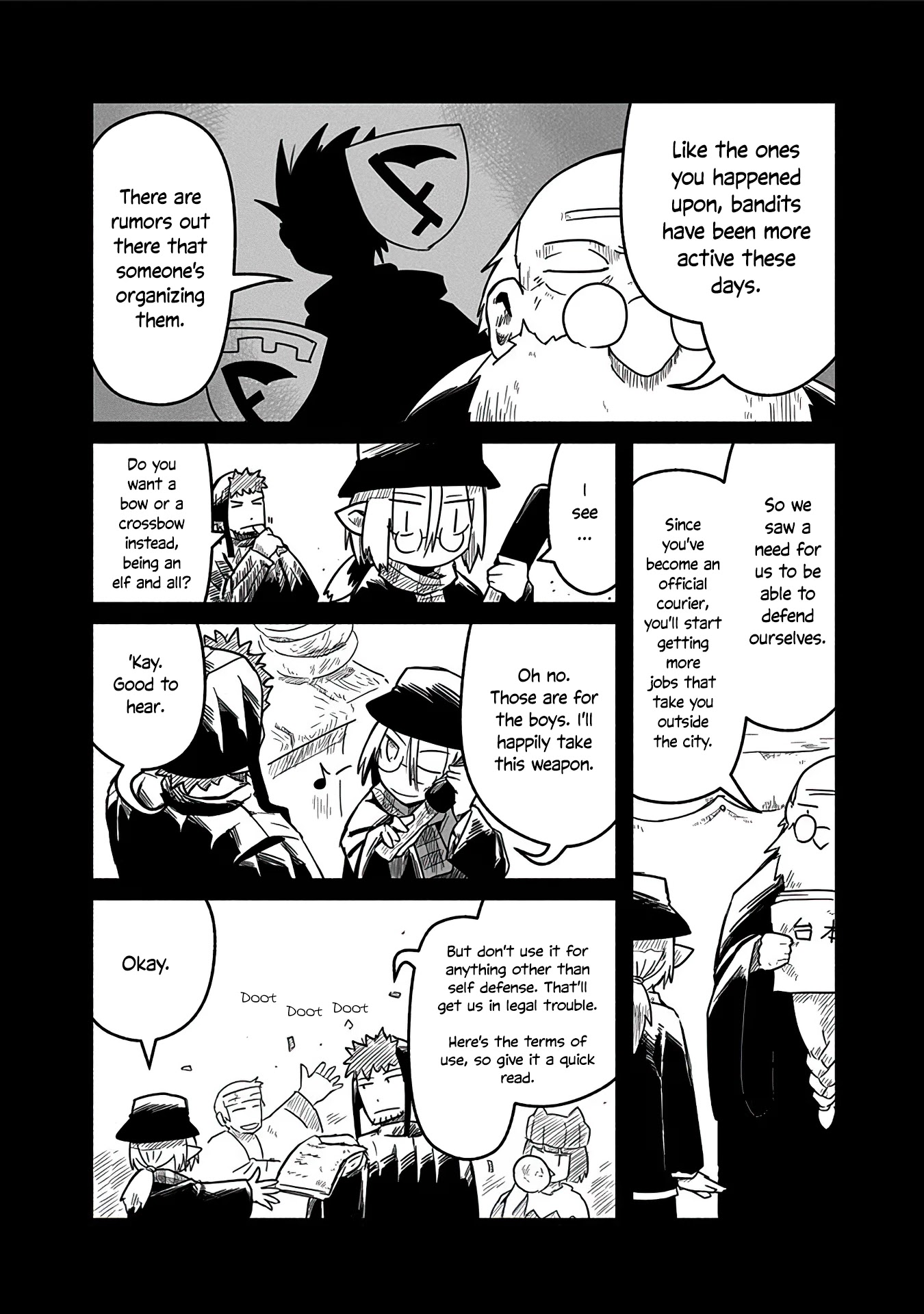 The Dragon, the Hero, and the Courier Chapter 13 page 5 - Chapter 13: The Bandit, the Tube, and the Courier