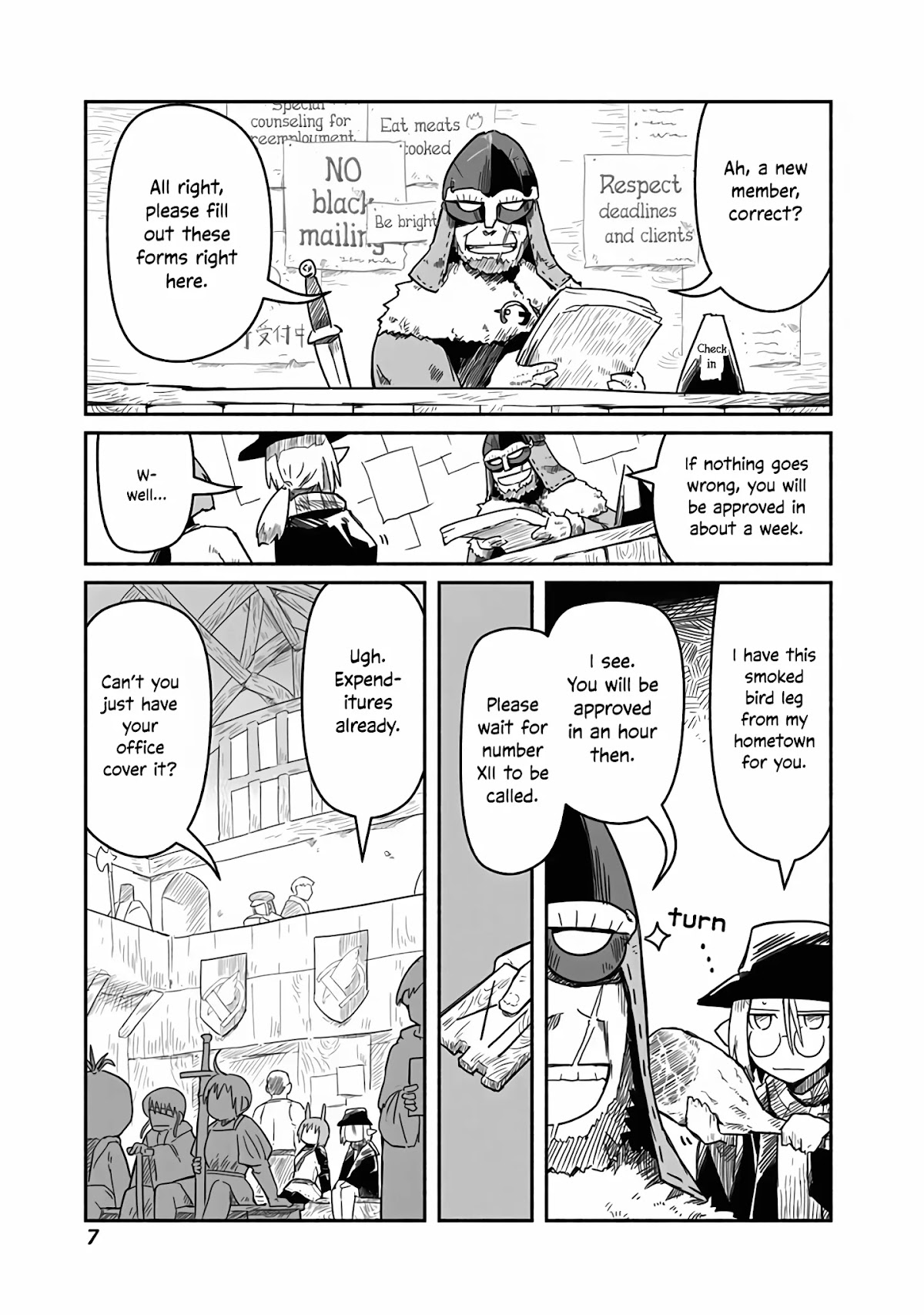 The Dragon, the Hero, and the Courier Chapter 15 page 7 - Chapter 15: The Tube, the Second Job, and the Adventurer