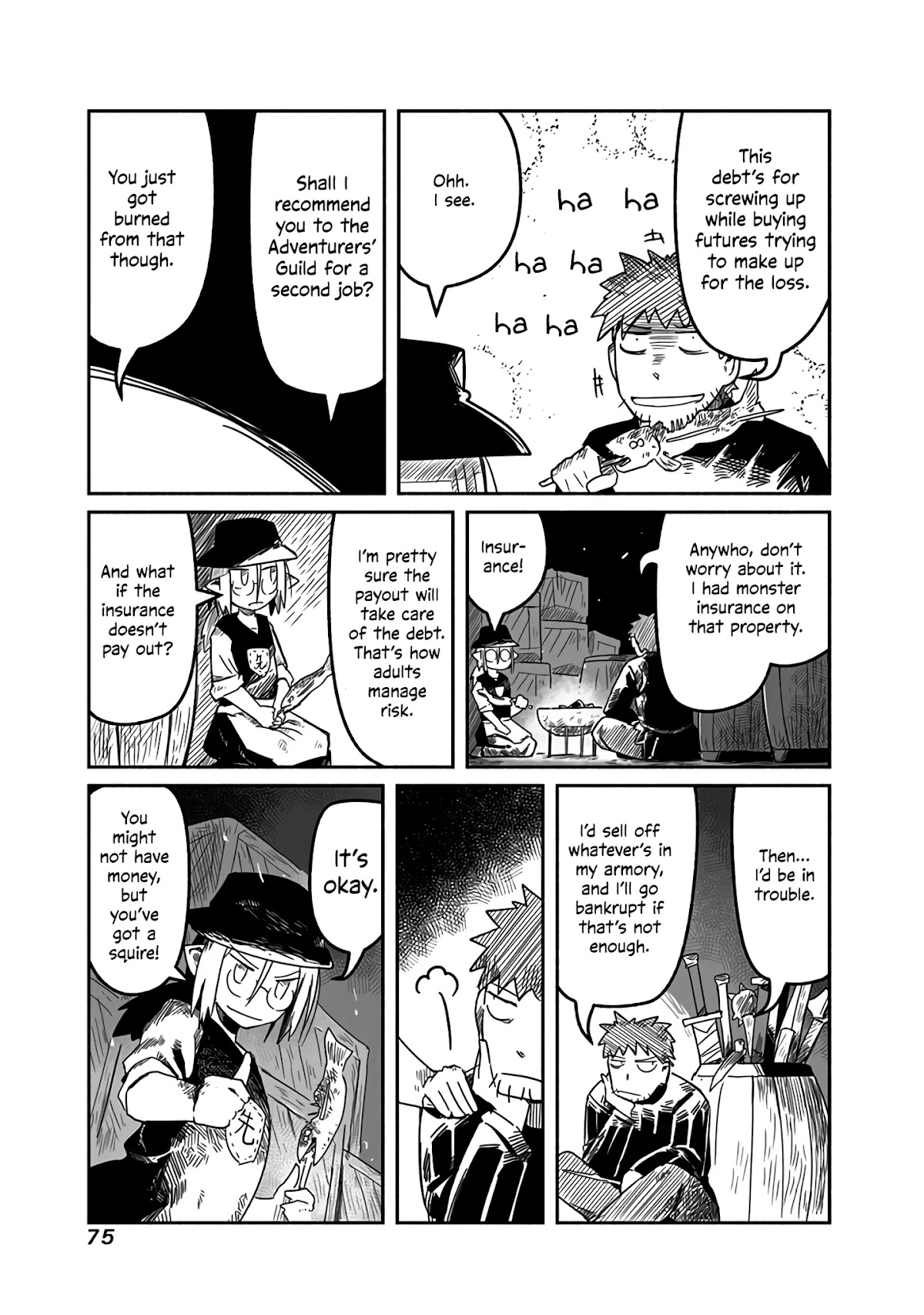 The Dragon, the Hero, and the Courier Chapter 17 page 10 - Chapter 17: The Knight, the Squire, and Self-Help
