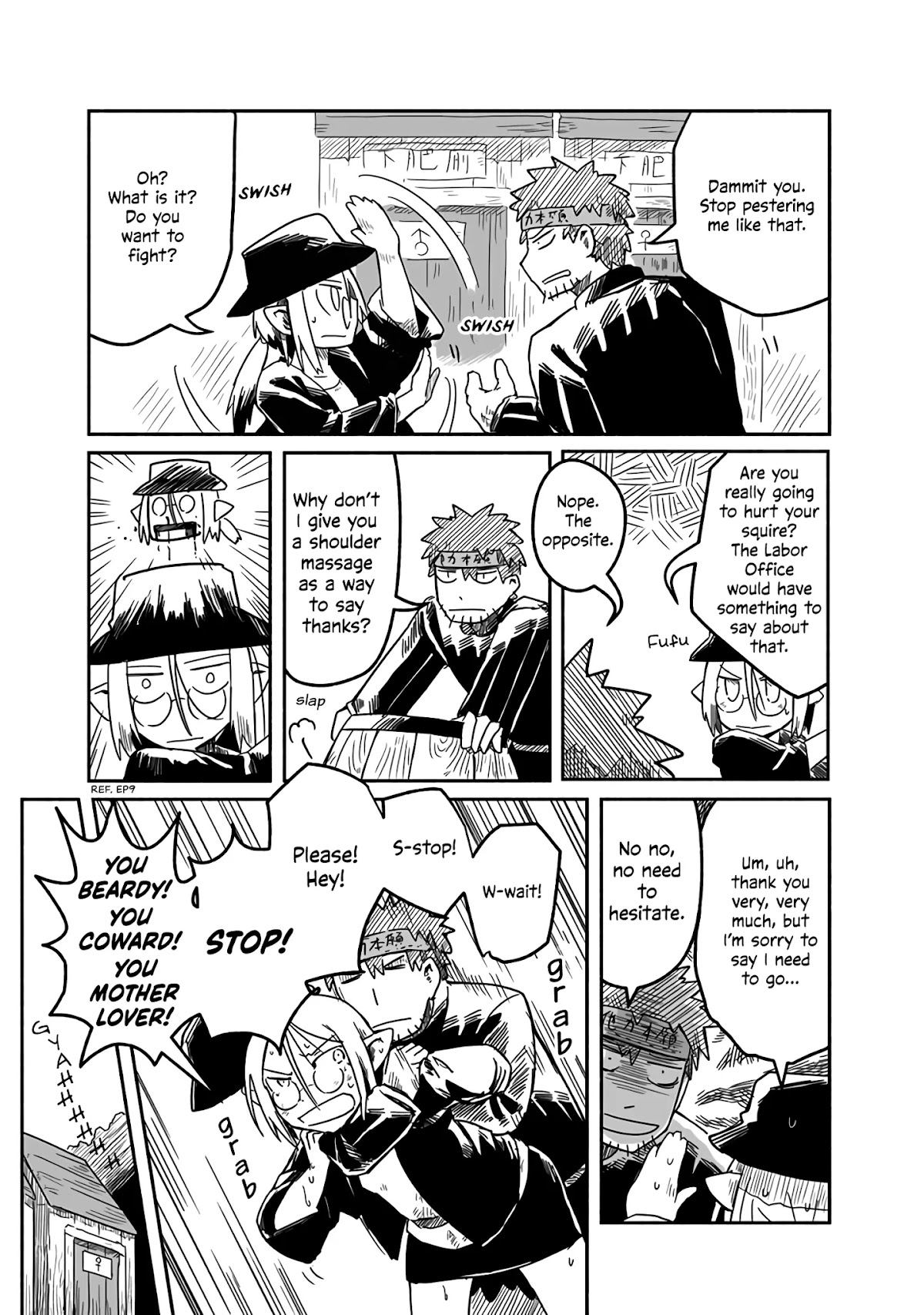 The Dragon, the Hero, and the Courier Chapter 17 page 16 - Chapter 17: The Knight, the Squire, and Self-Help