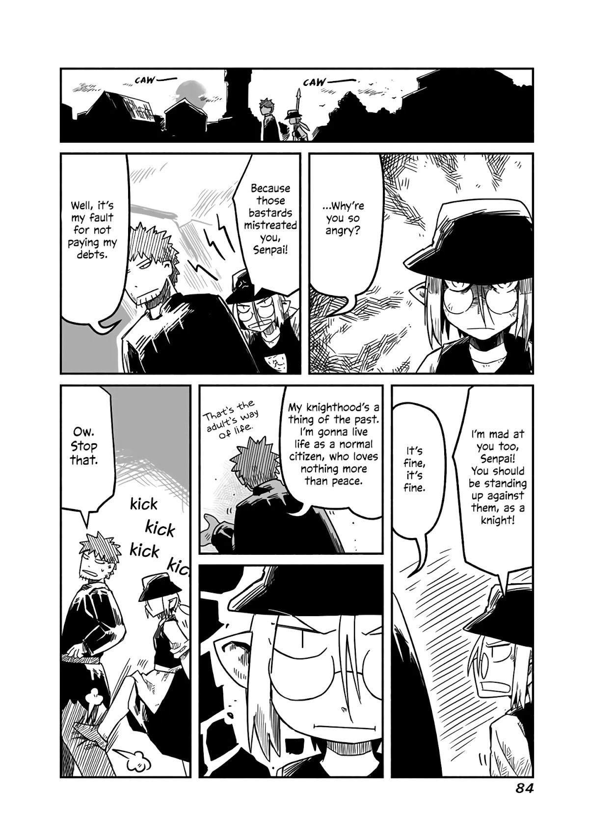 The Dragon, the Hero, and the Courier Chapter 17 page 19 - Chapter 17: The Knight, the Squire, and Self-Help