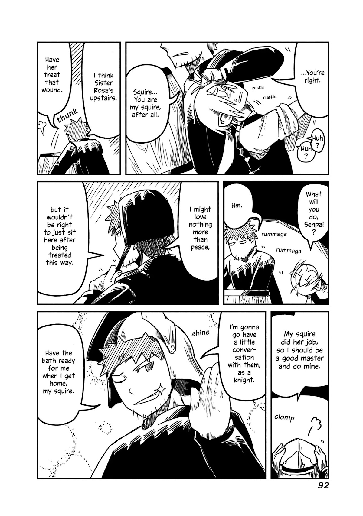 The Dragon, the Hero, and the Courier Chapter 17 page 27 - Chapter 17: The Knight, the Squire, and Self-Help