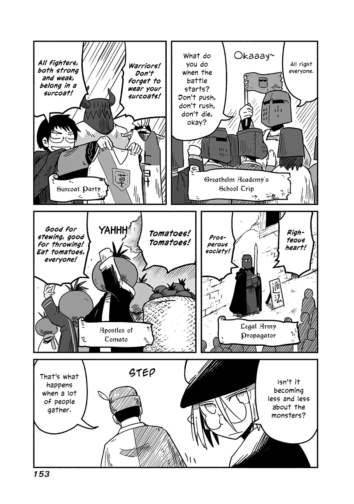The Dragon, the Hero, and the Courier Chapter 19 page 10 - Chapter 19: The Walls, the Monsters, and the Harvest Festival