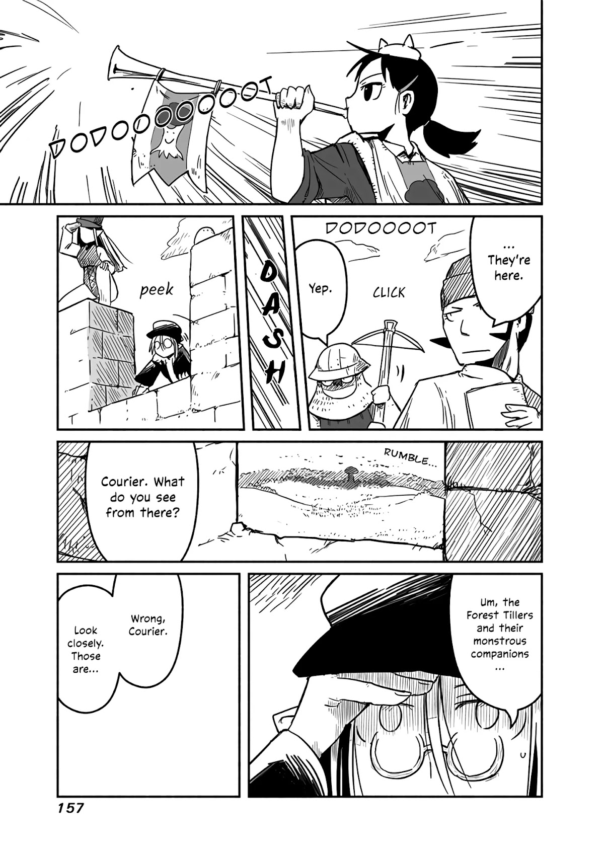 The Dragon, the Hero, and the Courier Chapter 19 page 14 - Chapter 19: The Walls, the Monsters, and the Harvest Festival