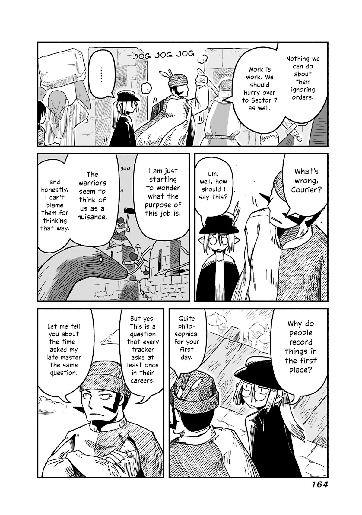 The Dragon, the Hero, and the Courier Chapter 19 page 21 - Chapter 19: The Walls, the Monsters, and the Harvest Festival