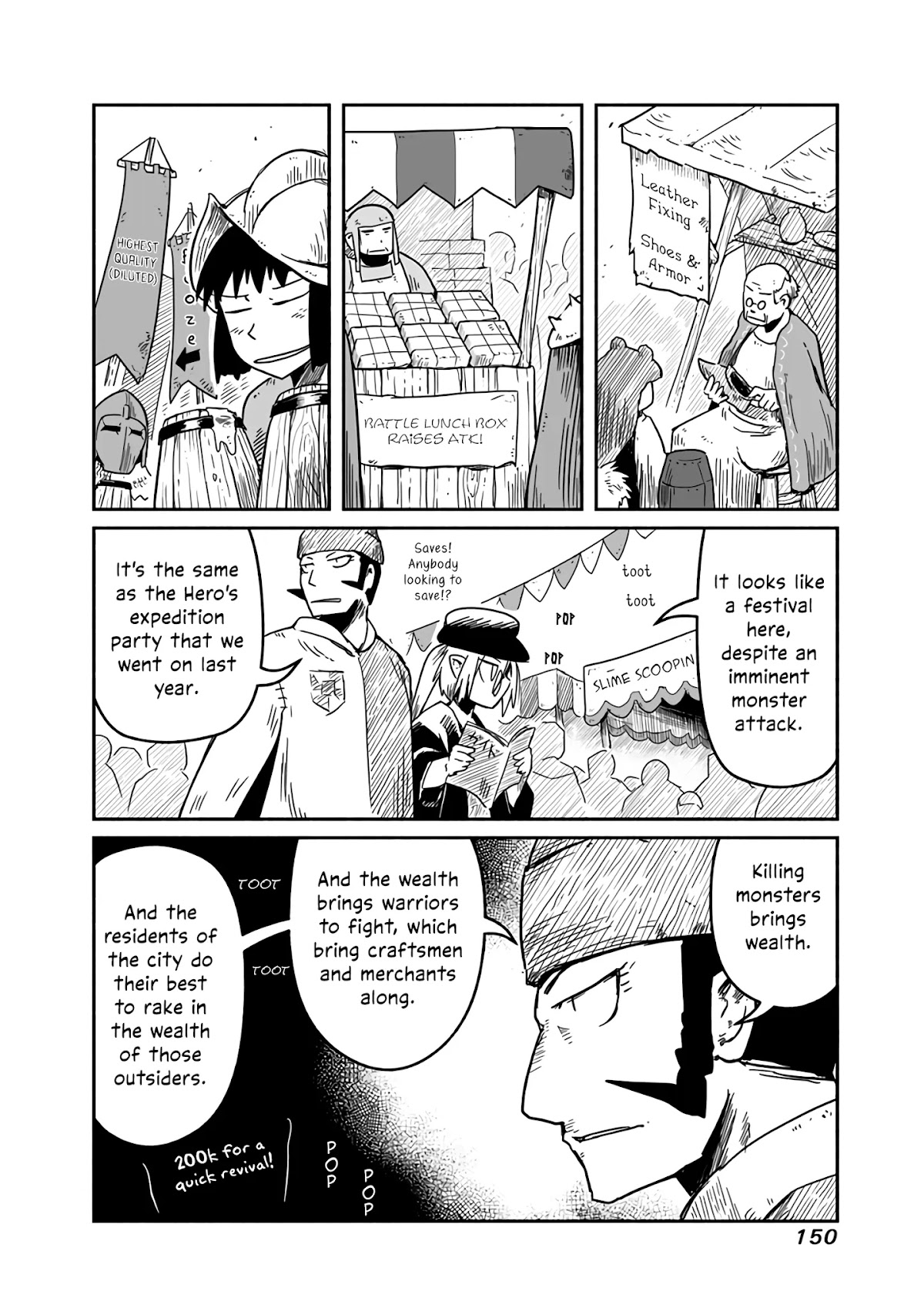 The Dragon, the Hero, and the Courier Chapter 19 page 7 - Chapter 19: The Walls, the Monsters, and the Harvest Festival
