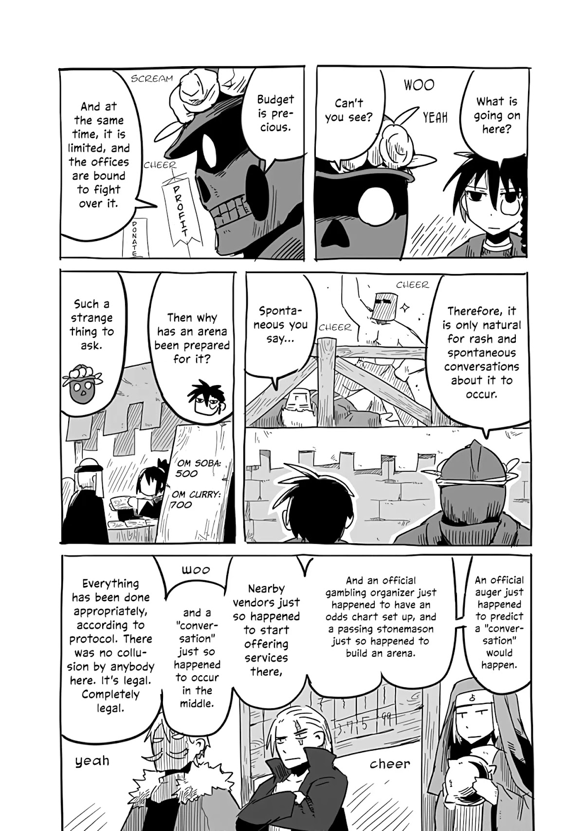The Dragon, the Hero, and the Courier Chapter 21.5 page 7 - Chapter 21.5: In the Beginning, there was a Budget