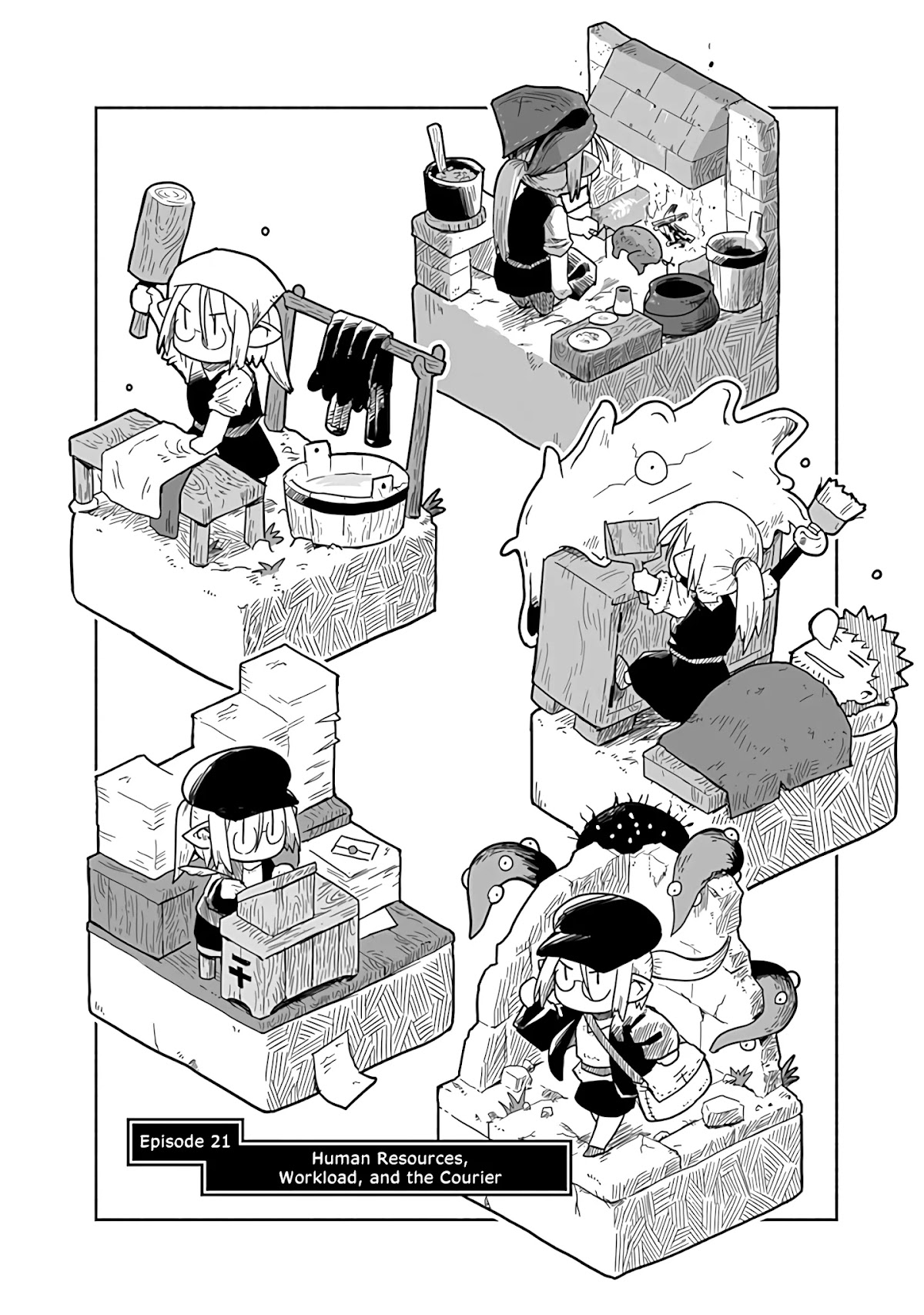 The Dragon, the Hero, and the Courier Chapter 21 page 5 - Chapter 21: Human Resources, Workload, and the Courier