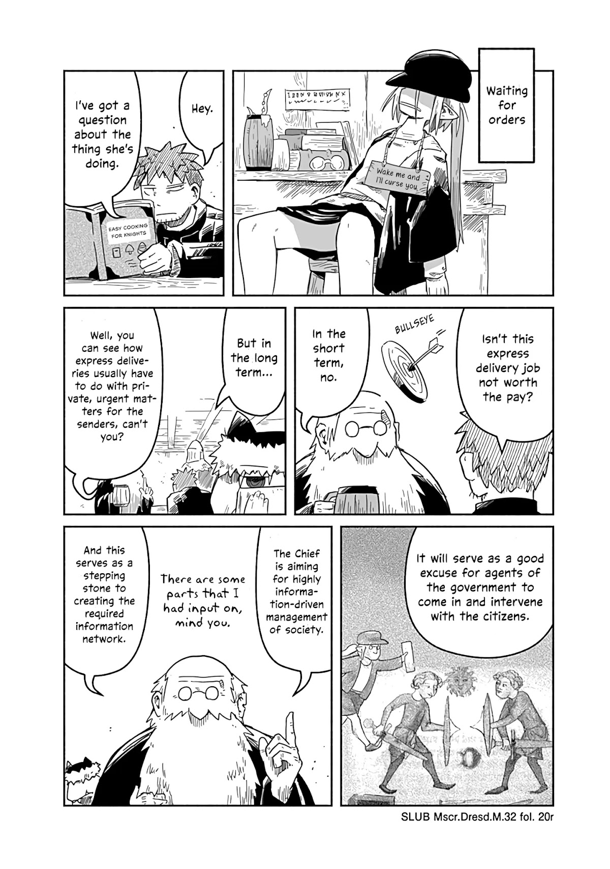 The Dragon, the Hero, and the Courier Chapter 22 page 11 - Chapter 22: Yoshida, the Wizards, and the Express Delivery