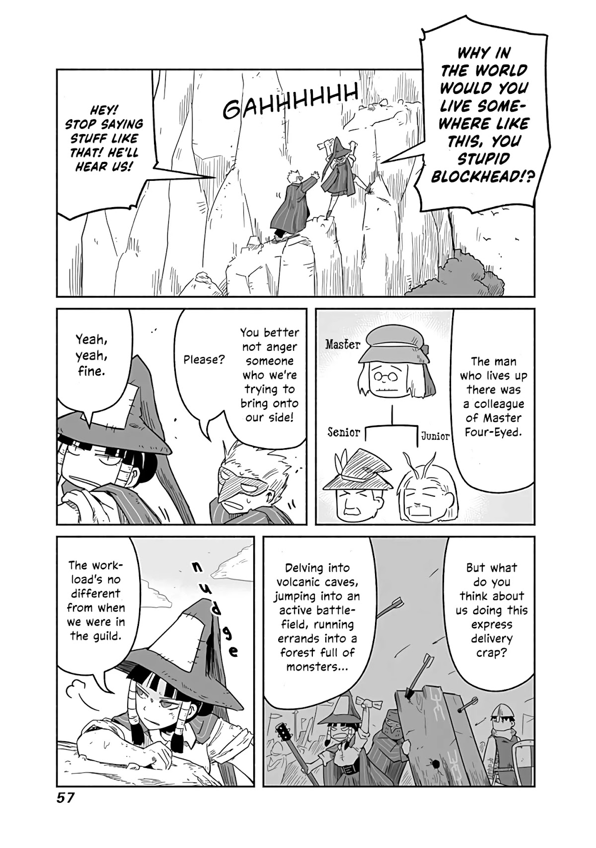 The Dragon, the Hero, and the Courier Chapter 22 page 14 - Chapter 22: Yoshida, the Wizards, and the Express Delivery