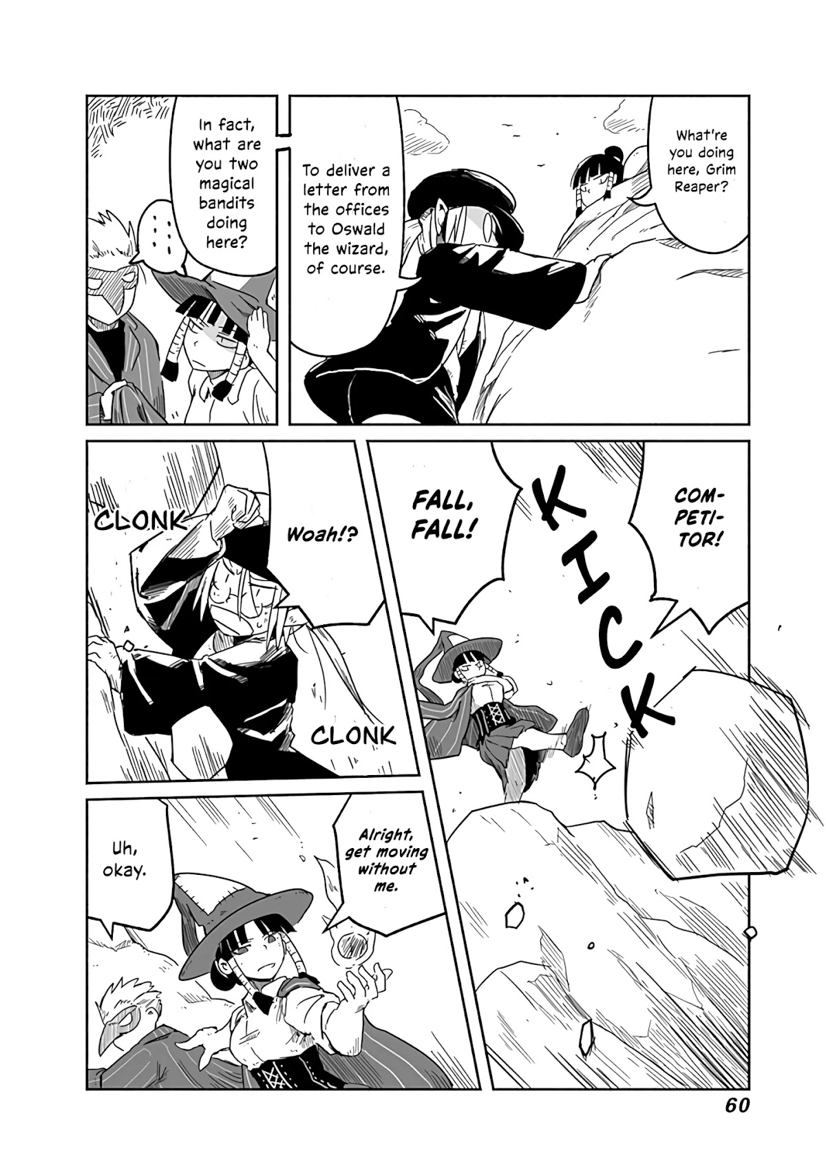 The Dragon, the Hero, and the Courier Chapter 22 page 17 - Chapter 22: Yoshida, the Wizards, and the Express Delivery
