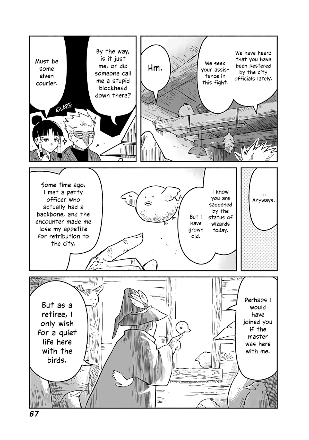 The Dragon, the Hero, and the Courier Chapter 22 page 24 - Chapter 22: Yoshida, the Wizards, and the Express Delivery