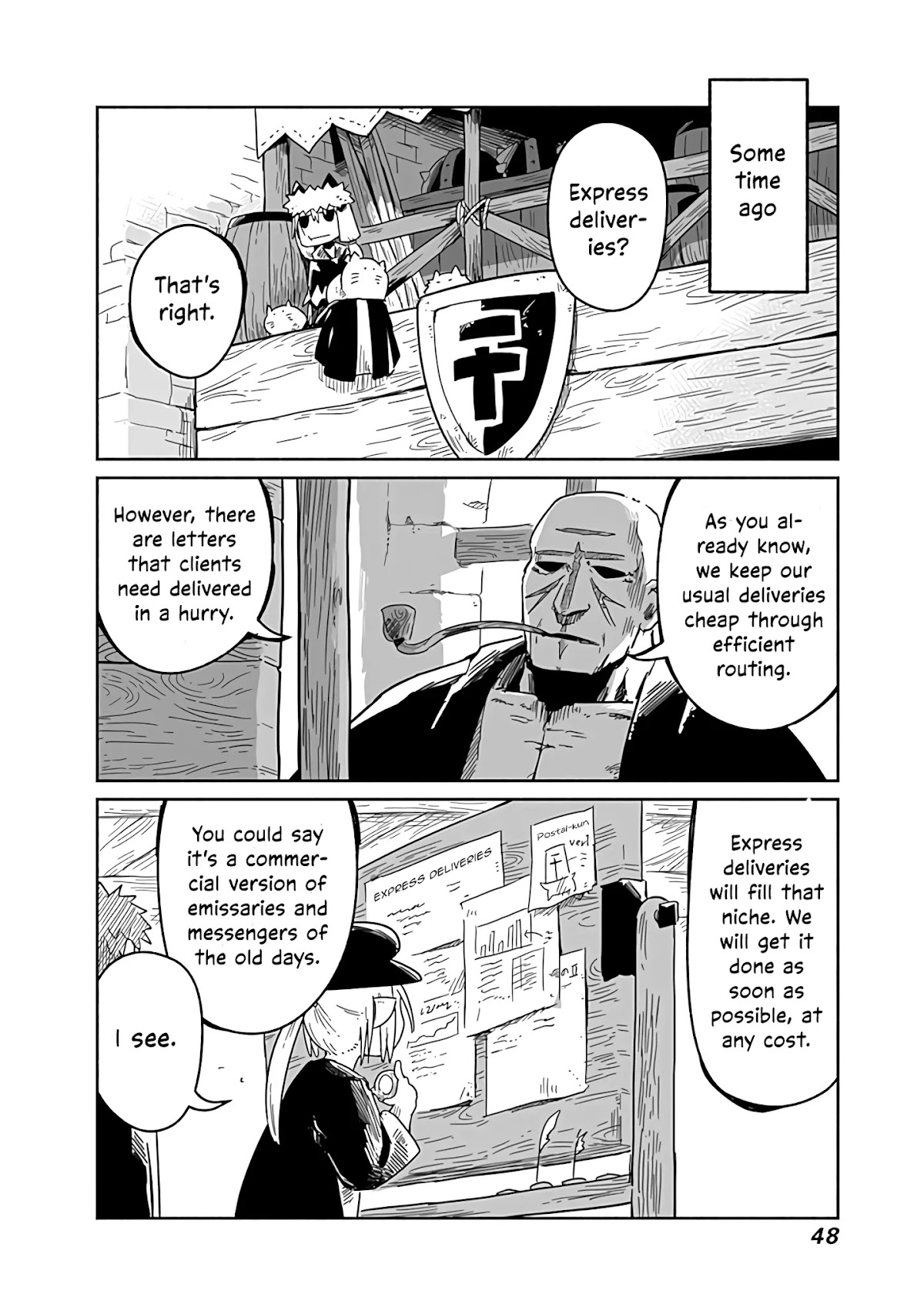 The Dragon, the Hero, and the Courier Chapter 22 page 5 - Chapter 22: Yoshida, the Wizards, and the Express Delivery