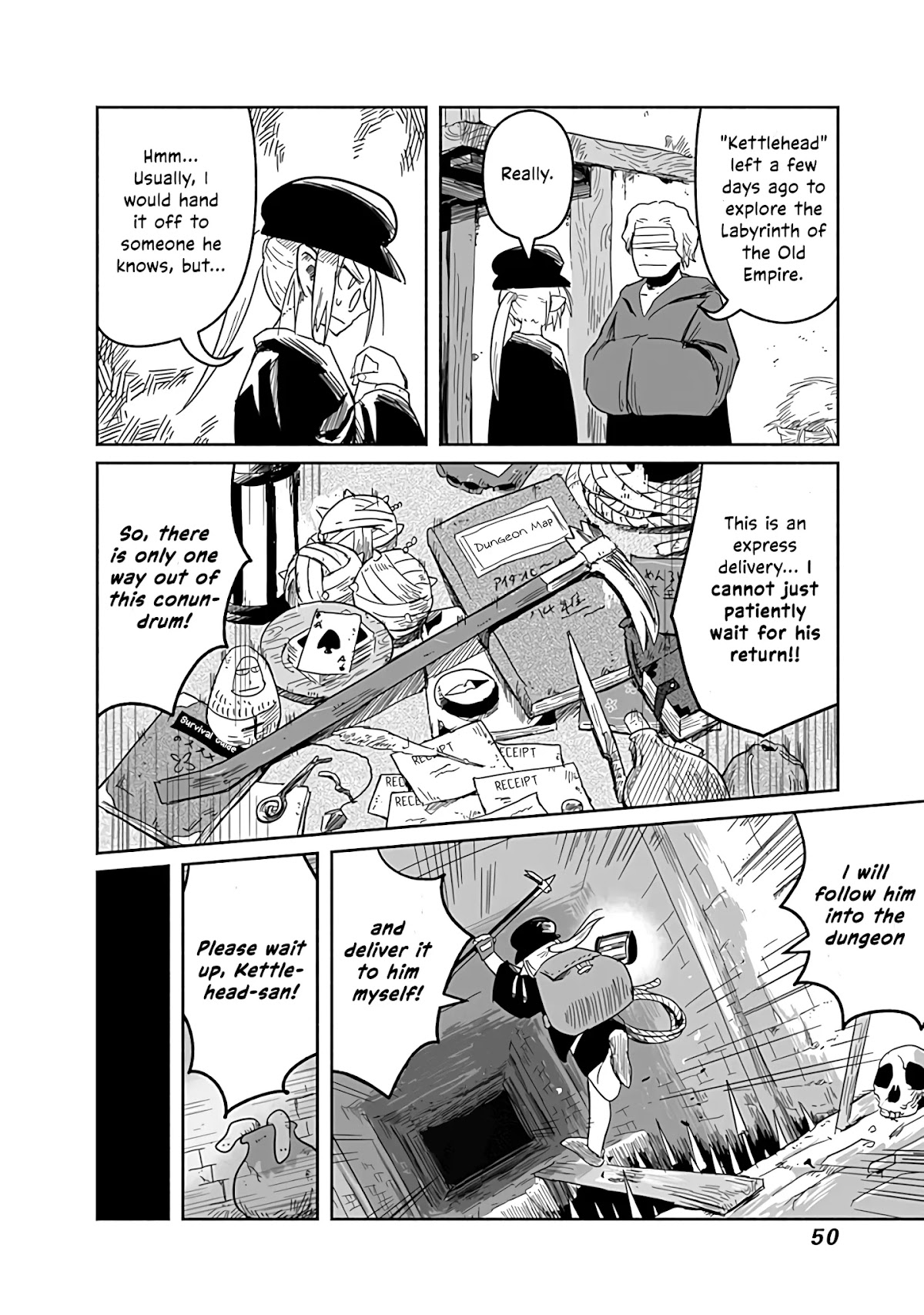 The Dragon, the Hero, and the Courier Chapter 22 page 7 - Chapter 22: Yoshida, the Wizards, and the Express Delivery