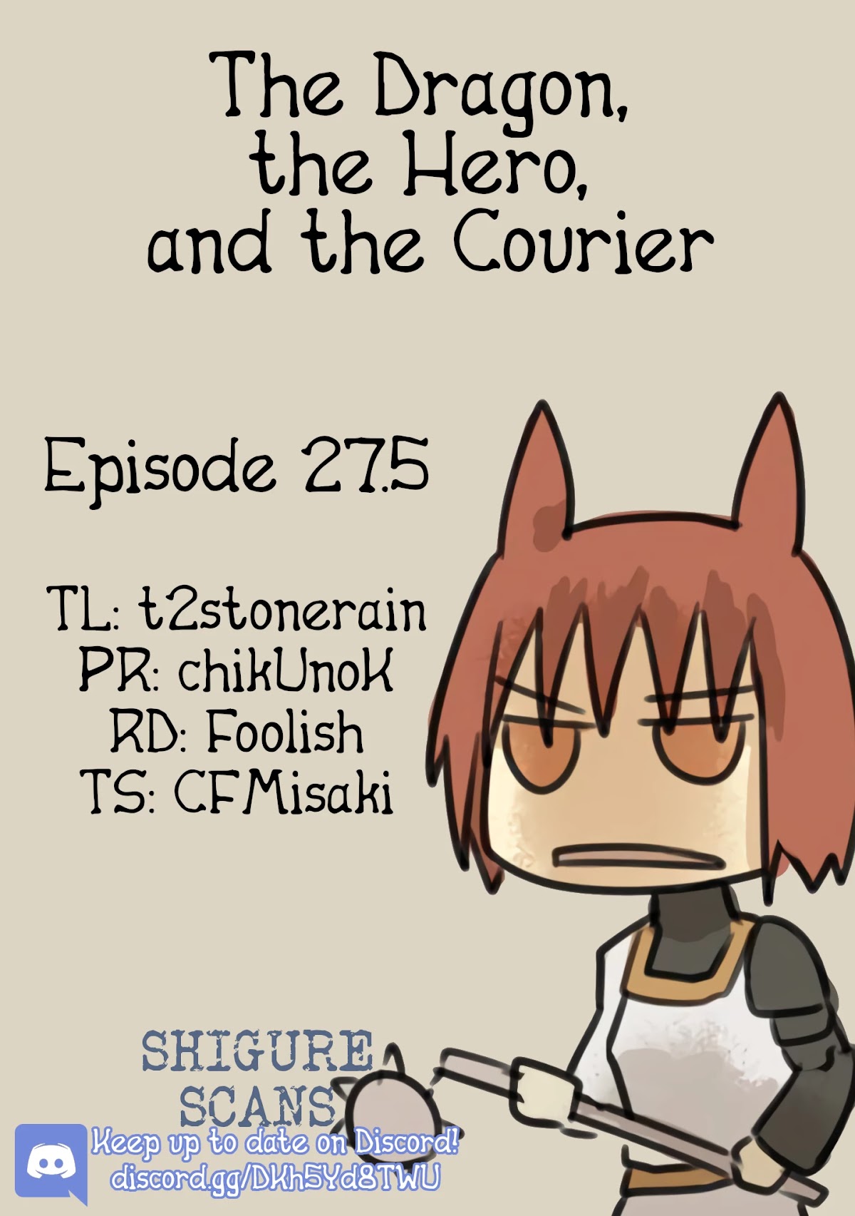 The Dragon, the Hero, and the Courier Chapter 27.5 page 1 - Chapter 27.5: My First Friend