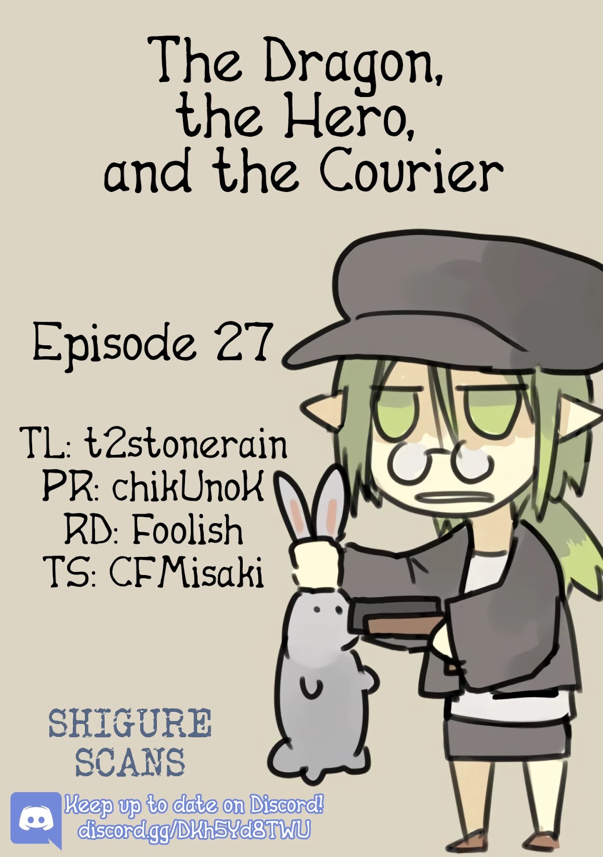 The Dragon, the Hero, and the Courier Chapter 27 page 1 - Chapter 27: Friendship, Work, and Armageddon