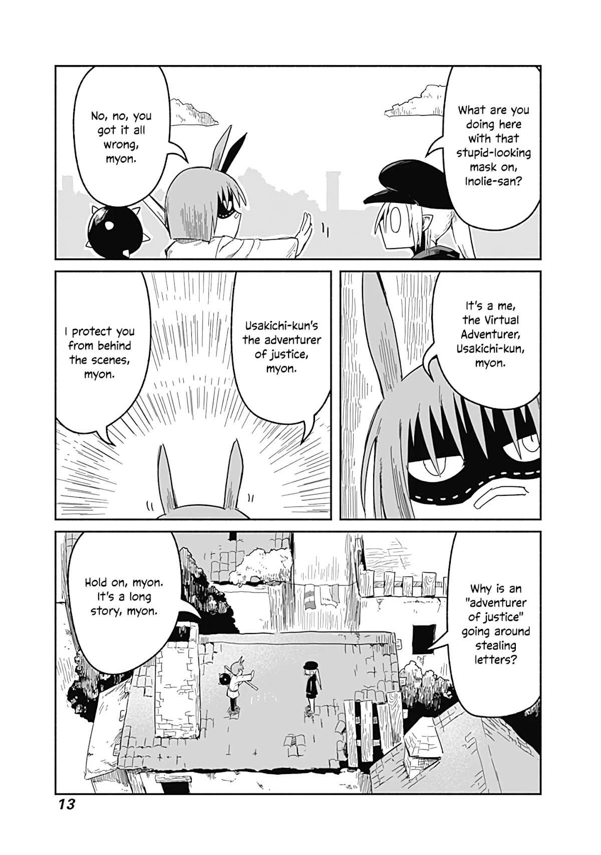 The Dragon, the Hero, and the Courier Chapter 27 page 14 - Chapter 27: Friendship, Work, and Armageddon