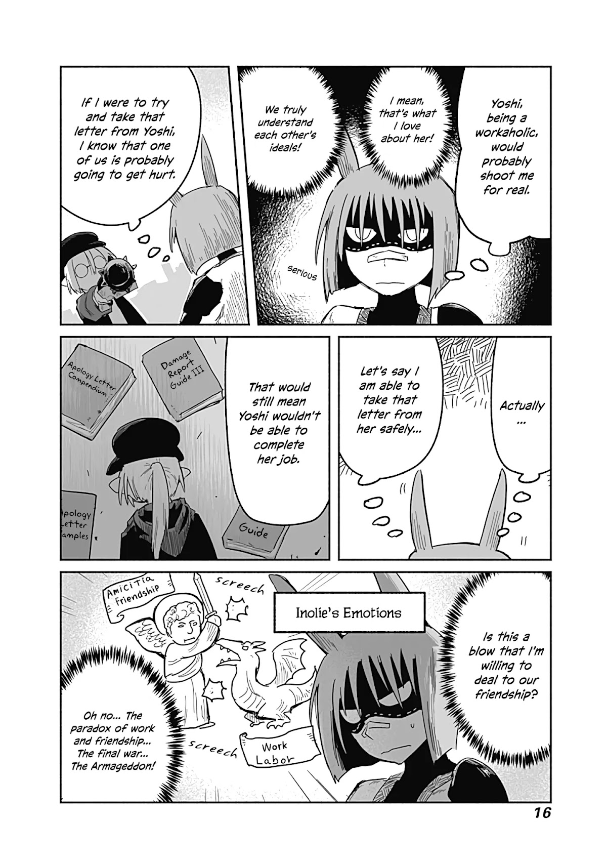 The Dragon, the Hero, and the Courier Chapter 27 page 17 - Chapter 27: Friendship, Work, and Armageddon