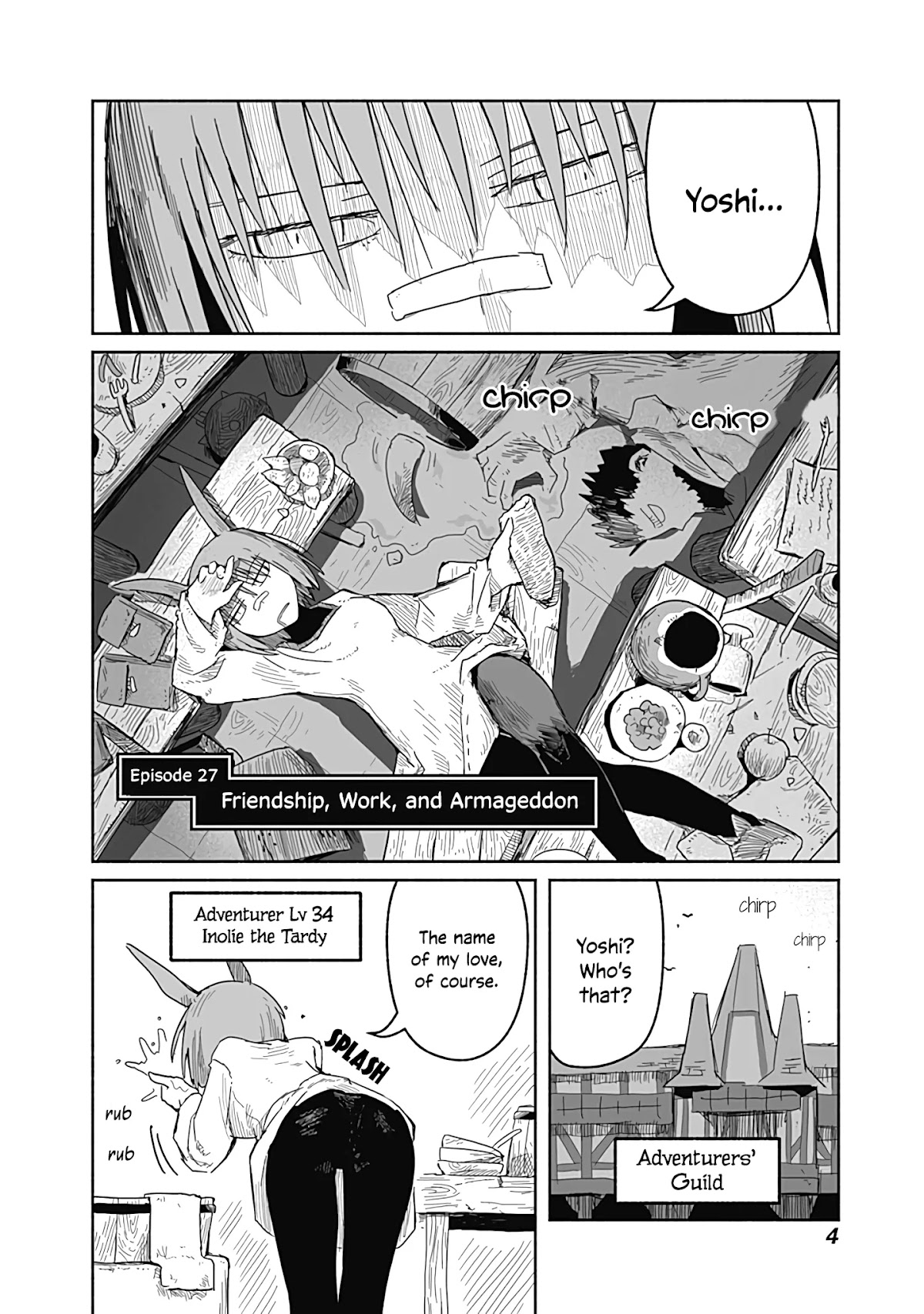 The Dragon, the Hero, and the Courier Chapter 27 page 5 - Chapter 27: Friendship, Work, and Armageddon