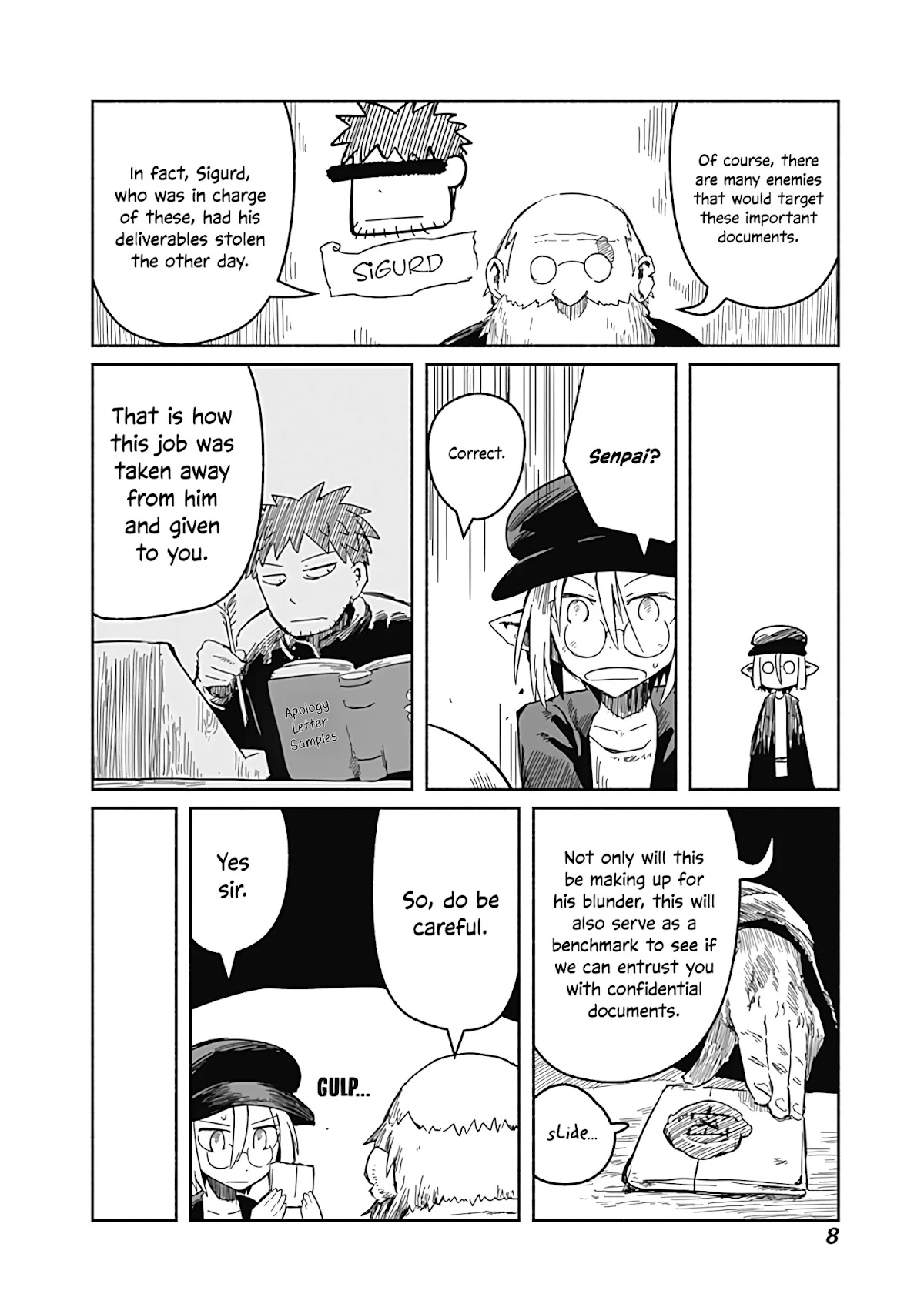 The Dragon, the Hero, and the Courier Chapter 27 page 9 - Chapter 27: Friendship, Work, and Armageddon