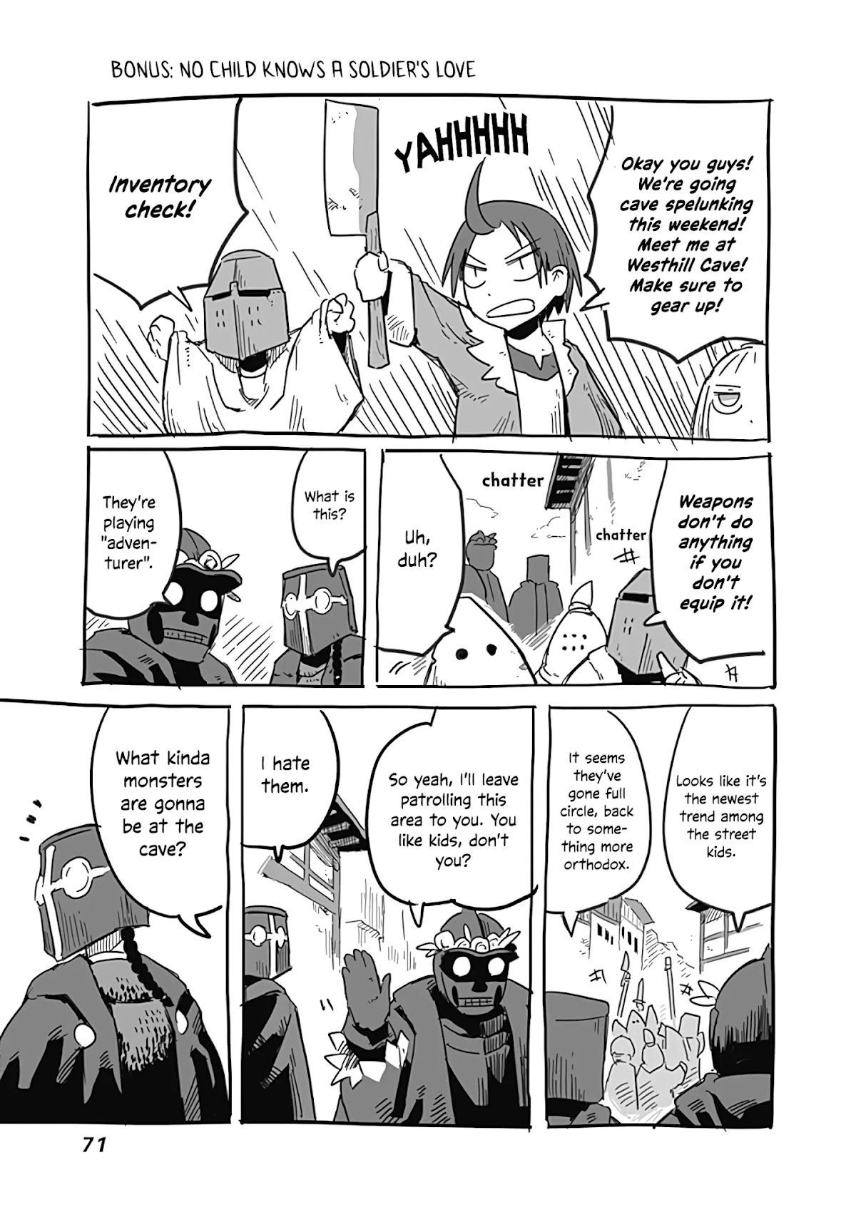 The Dragon, the Hero, and the Courier Chapter 28.5 page 2 - Chapter 28.5: No Child knows a Soldier's Love