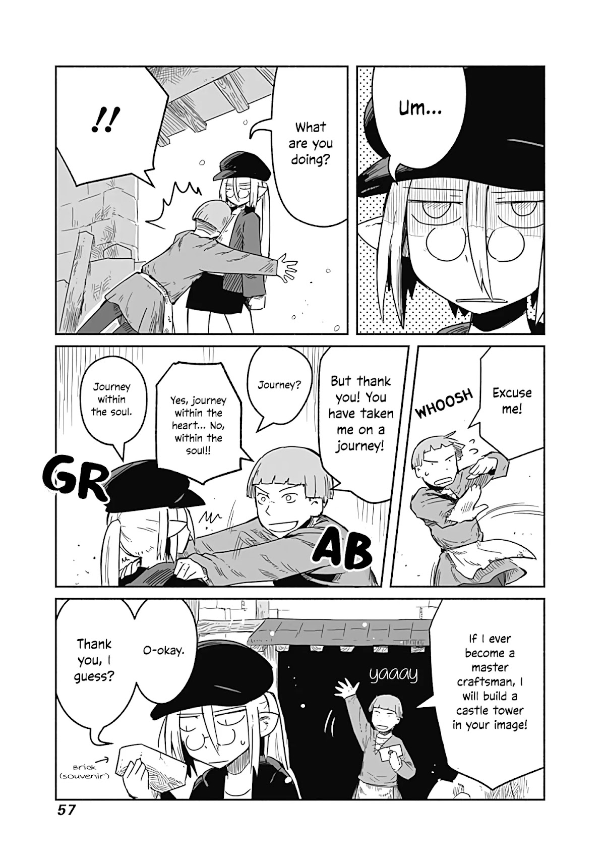 The Dragon, the Hero, and the Courier Chapter 28 page 14 - Chapter 28: The Shield, the Wall, and the Modest Soul
