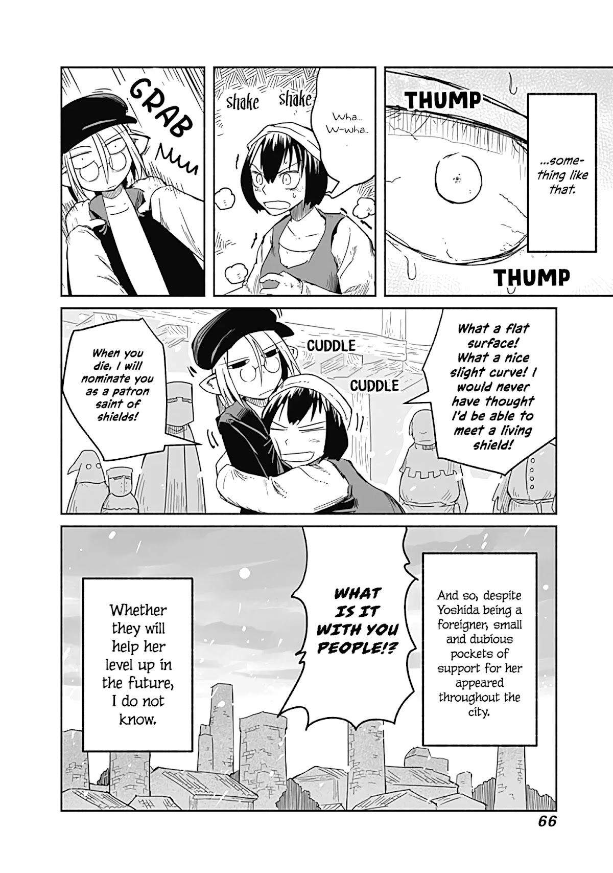 The Dragon, the Hero, and the Courier Chapter 28 page 23 - Chapter 28: The Shield, the Wall, and the Modest Soul