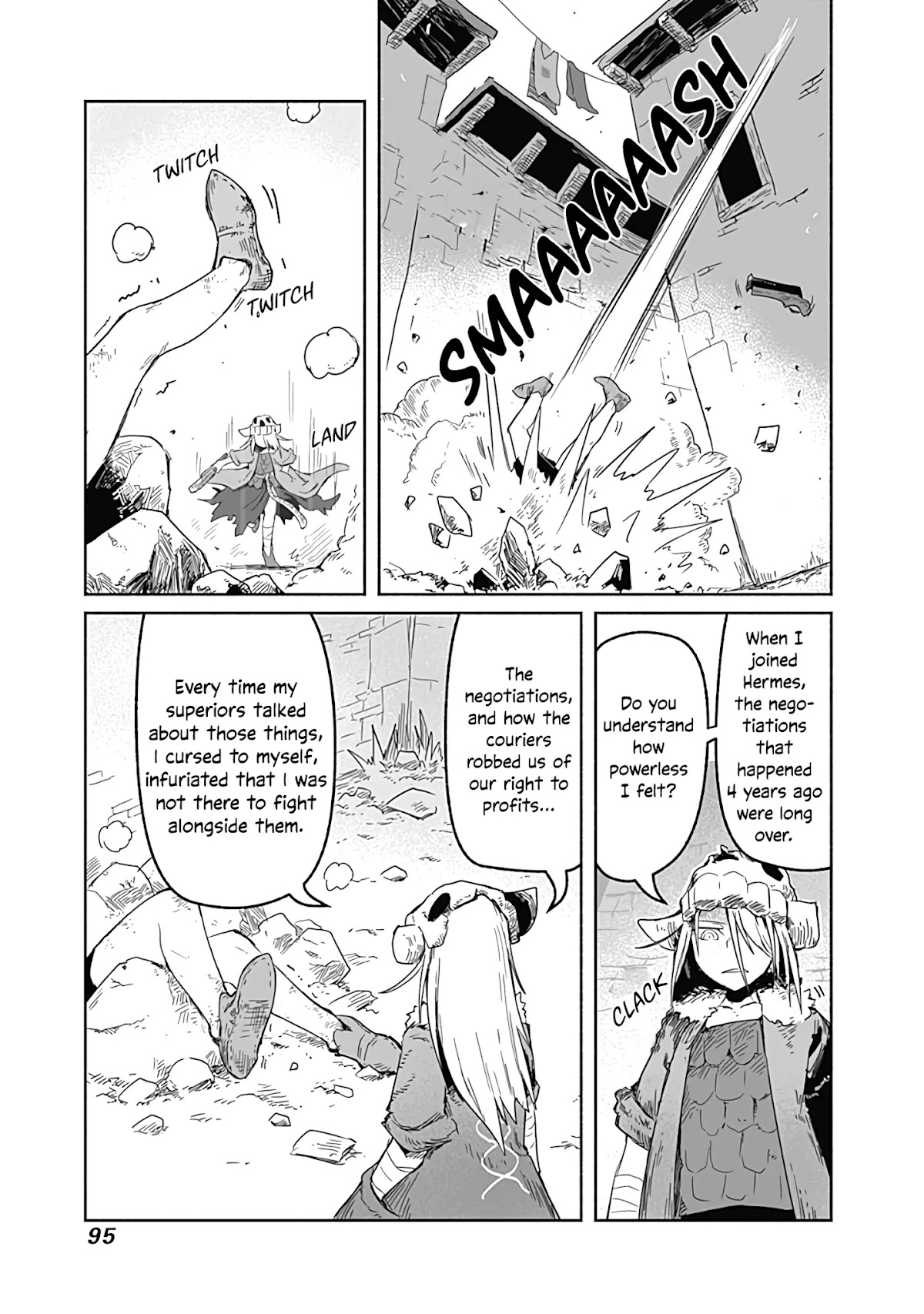 The Dragon, the Hero, and the Courier Chapter 29 page 12 - Chapter 29: Strength, Negotiation, and Catfights