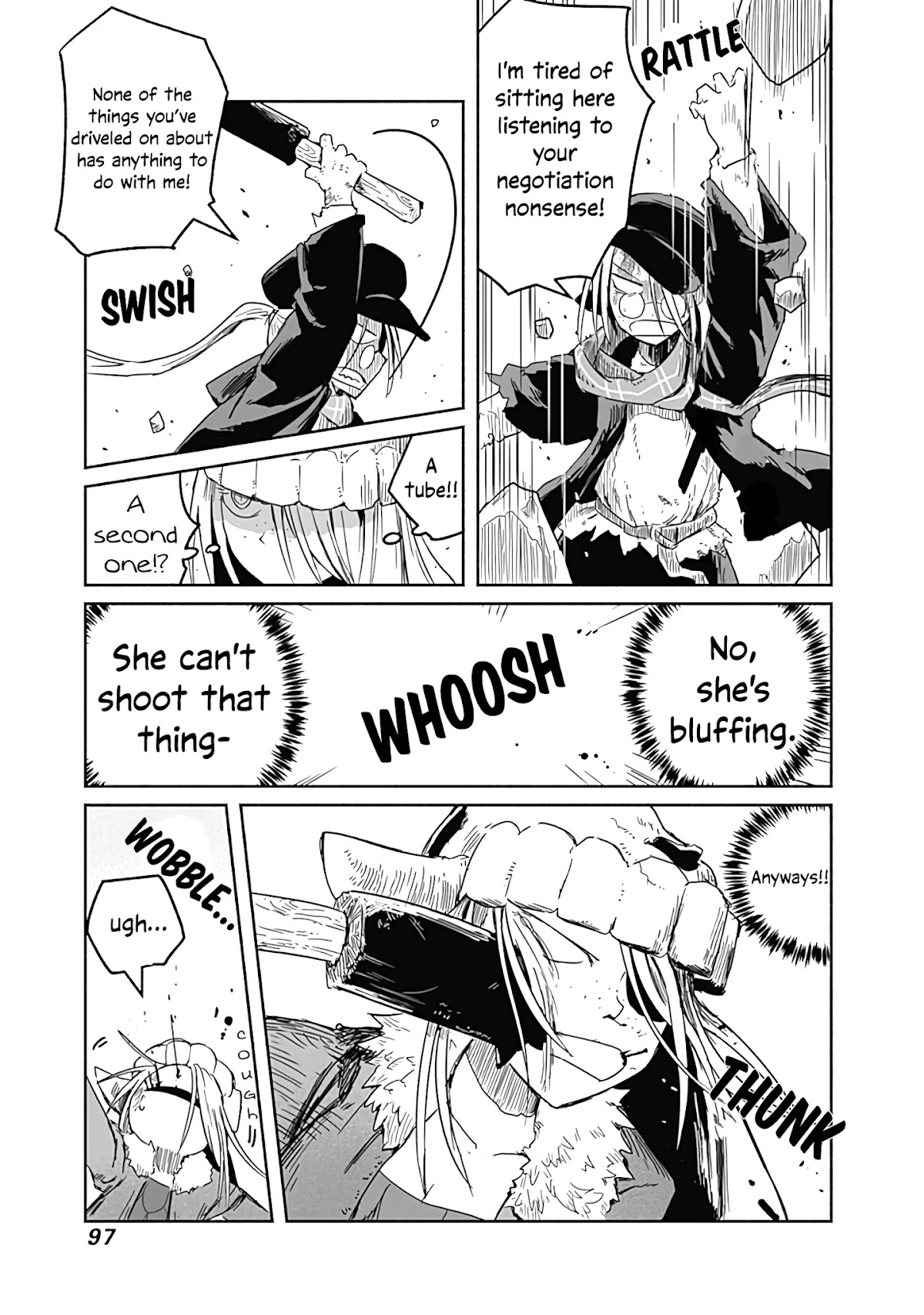 The Dragon, the Hero, and the Courier Chapter 29 page 14 - Chapter 29: Strength, Negotiation, and Catfights