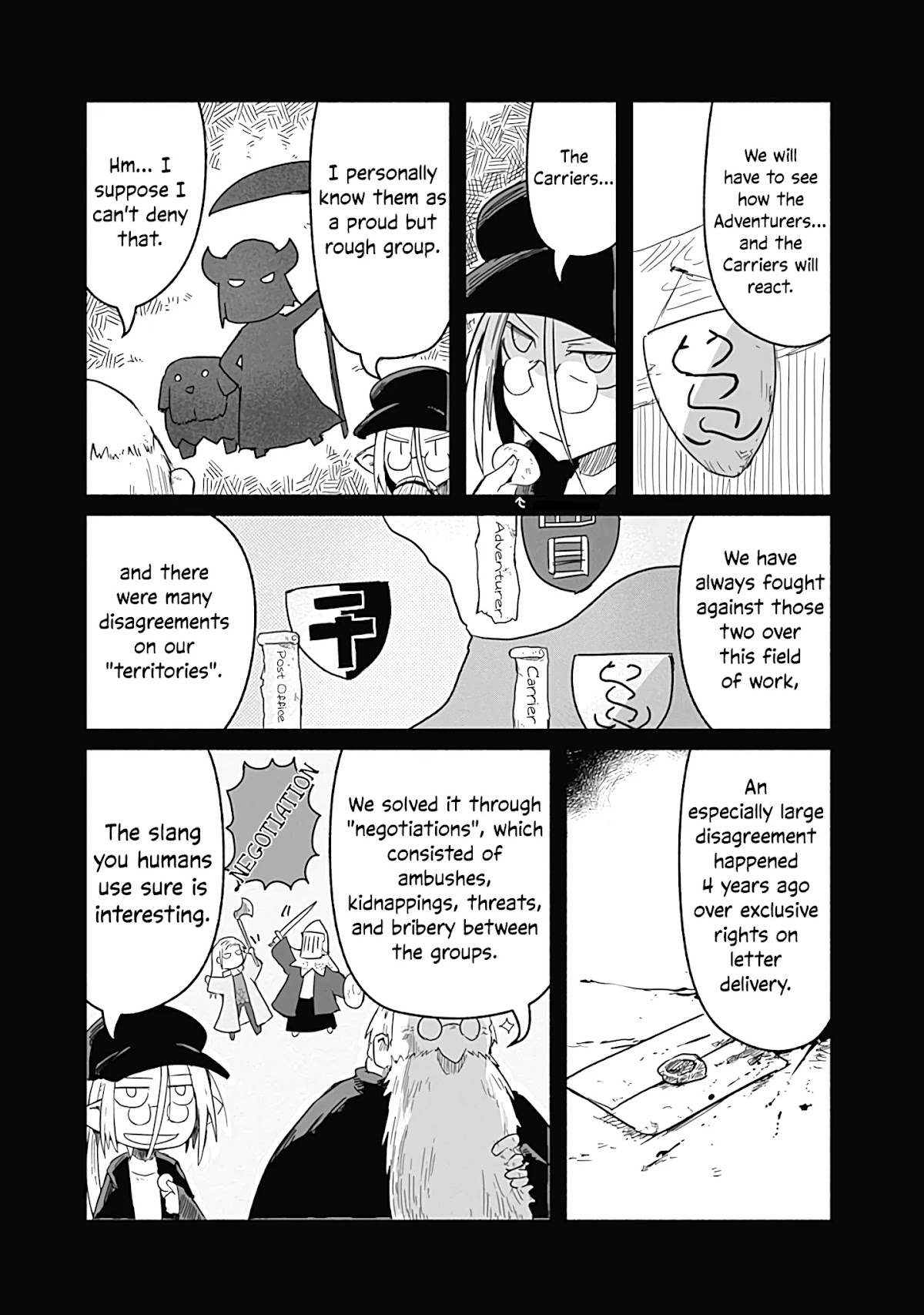 The Dragon, the Hero, and the Courier Chapter 29 page 6 - Chapter 29: Strength, Negotiation, and Catfights