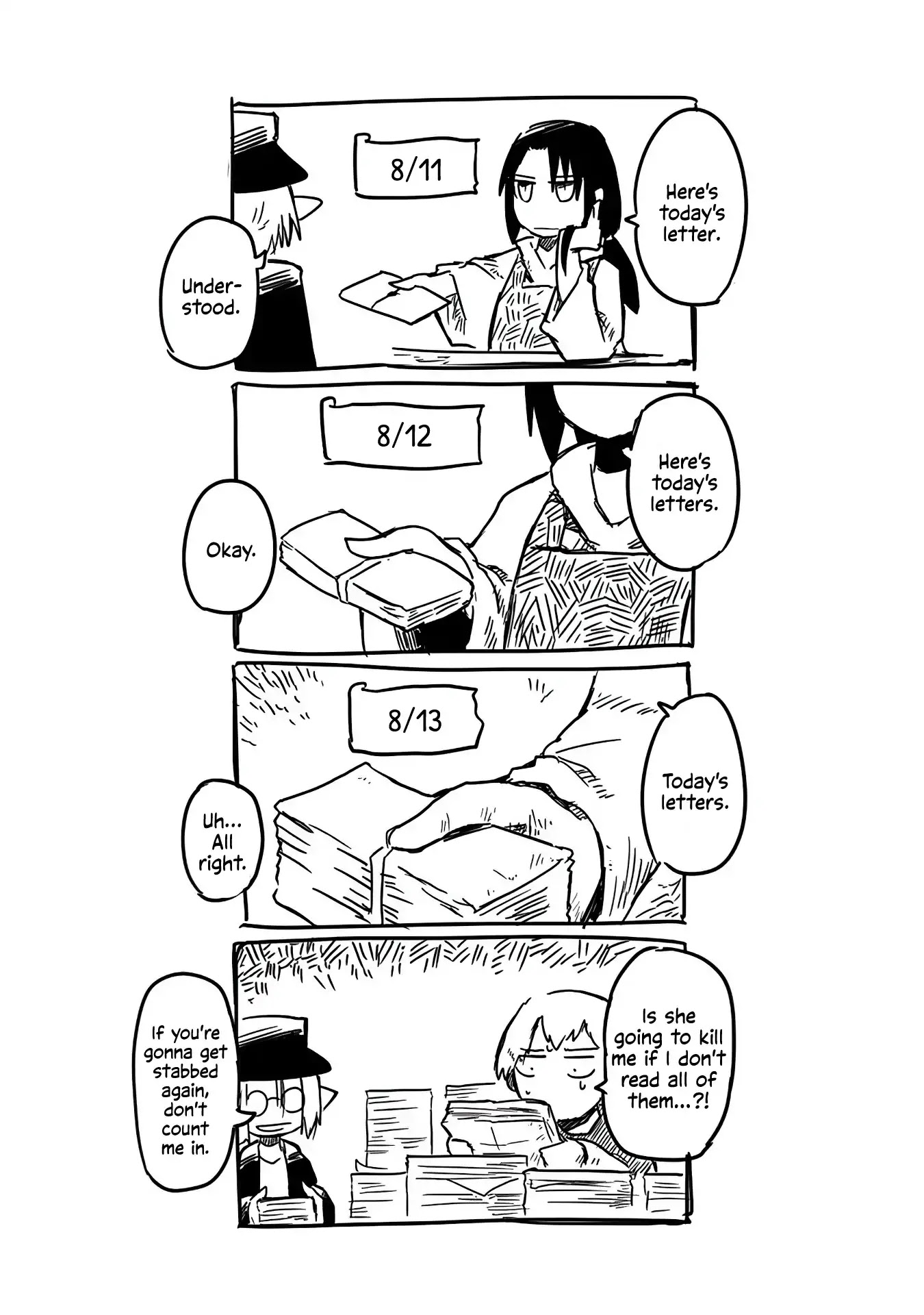 The Dragon, the Hero, and the Courier Chapter 3 page 24 - Chapter 3: The Paper, the Knife, and the Messenger