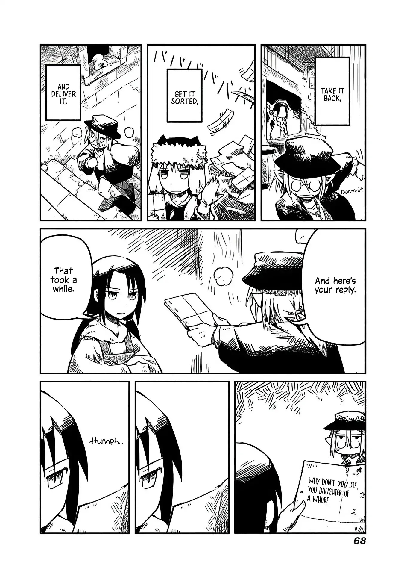 The Dragon, the Hero, and the Courier Chapter 3 page 6 - Chapter 3: The Paper, the Knife, and the Messenger