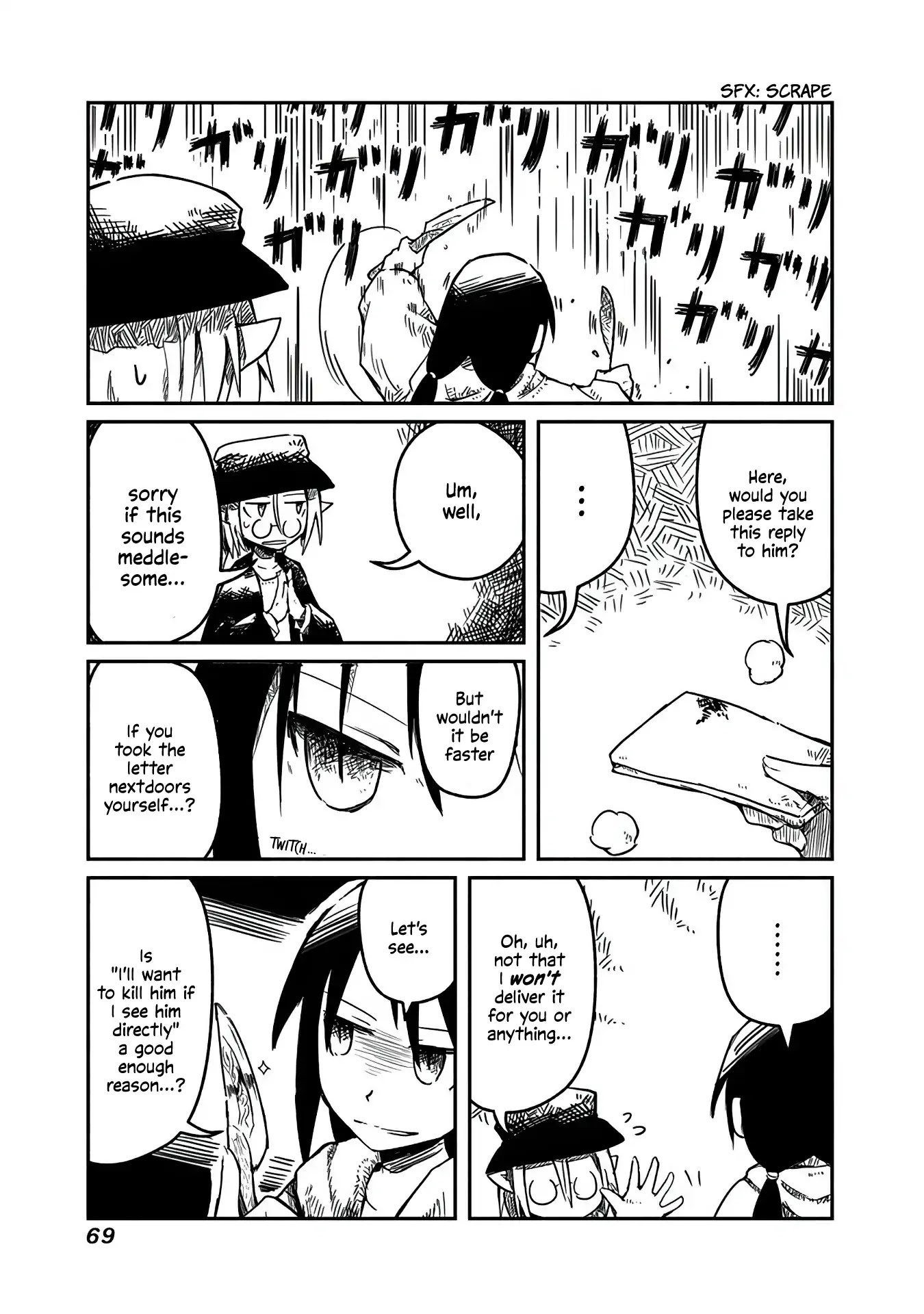 The Dragon, the Hero, and the Courier Chapter 3 page 7 - Chapter 3: The Paper, the Knife, and the Messenger