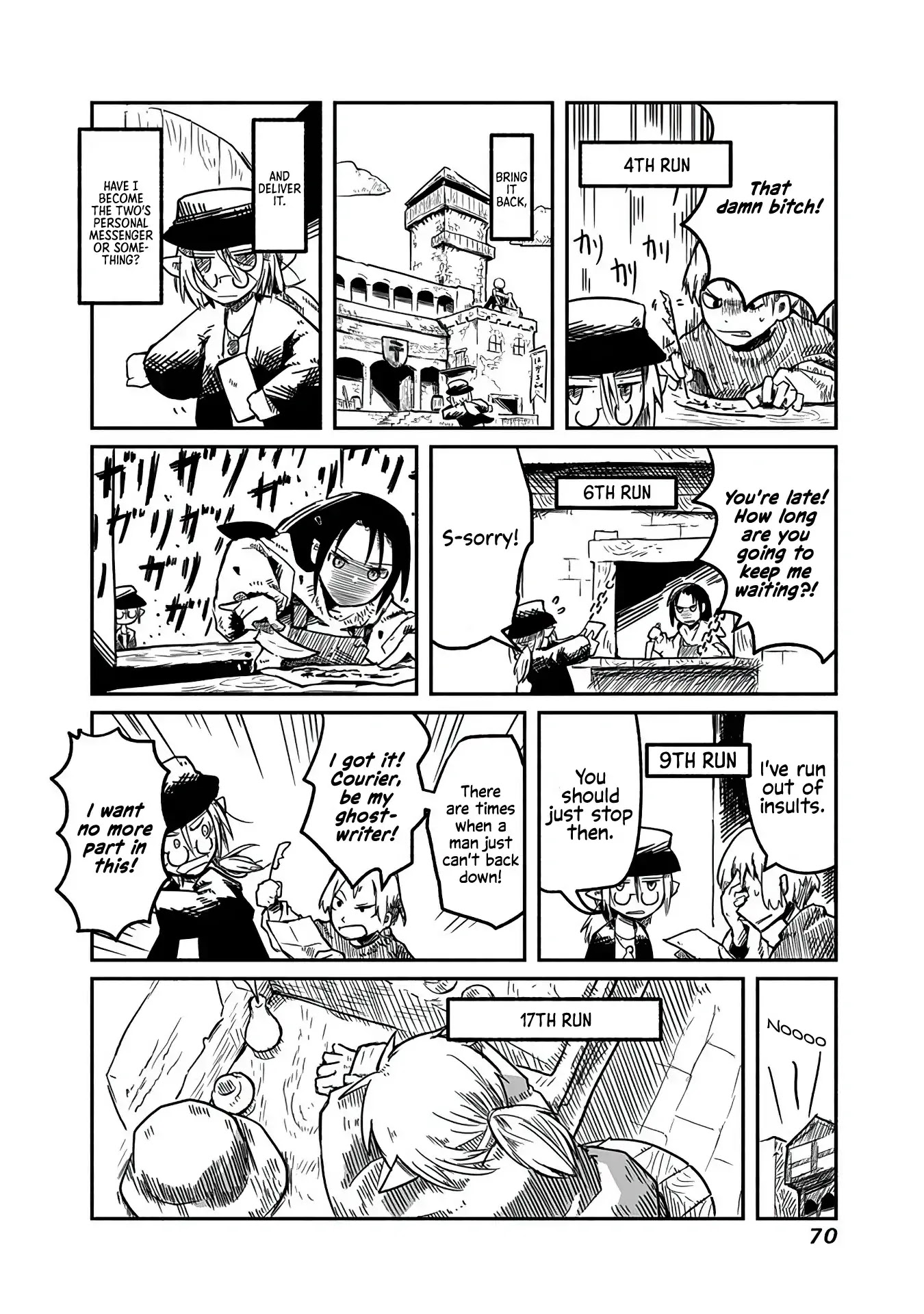 The Dragon, the Hero, and the Courier Chapter 3 page 8 - Chapter 3: The Paper, the Knife, and the Messenger