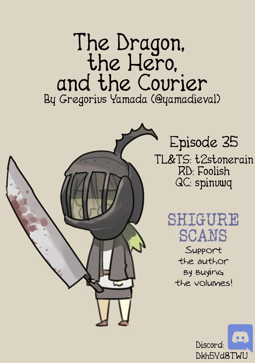The Dragon, the Hero, and the Courier Chapter 35 page 1 - Chapter 35: The Forest, the Hunt, and the Experience Points