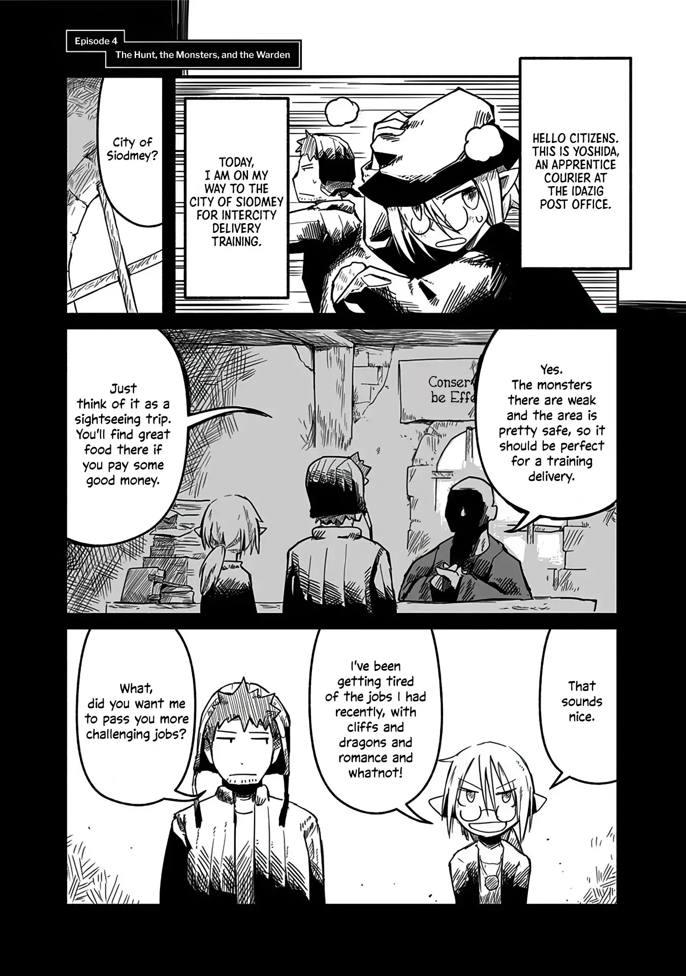 The Dragon, the Hero, and the Courier Chapter 4 page 1 - Chapter 4: