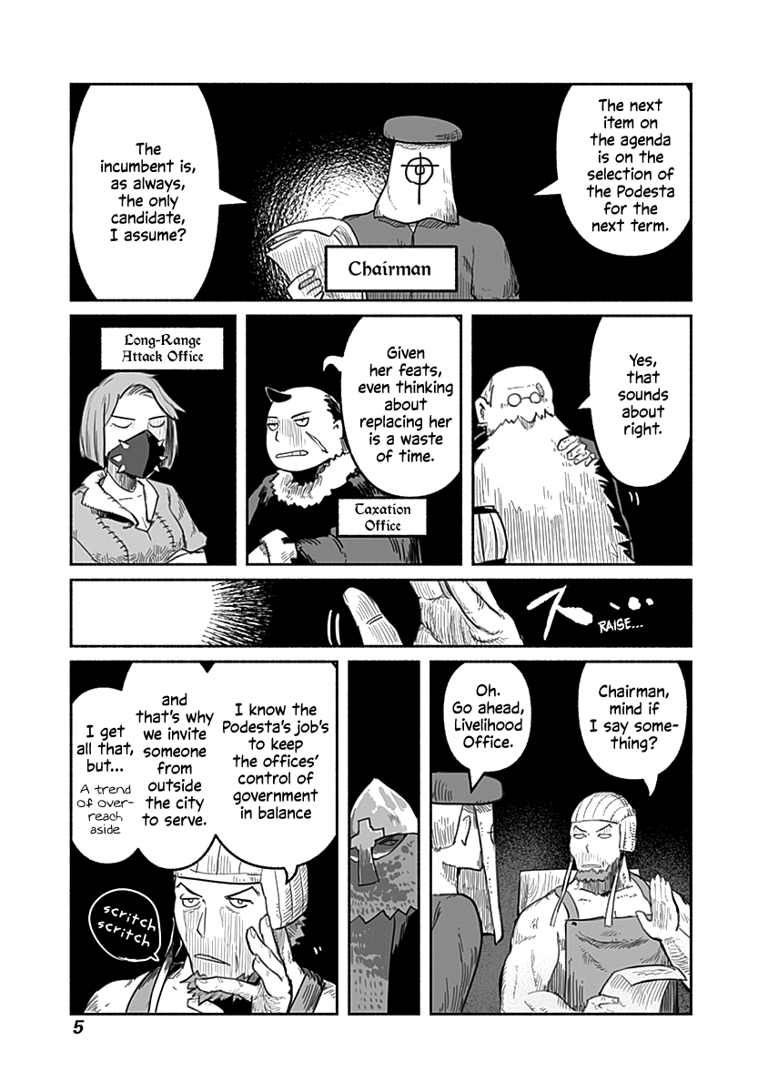 The Dragon, the Hero, and the Courier Chapter 46 page 4 - Chapter 46: Election, Magic, and the Courier I