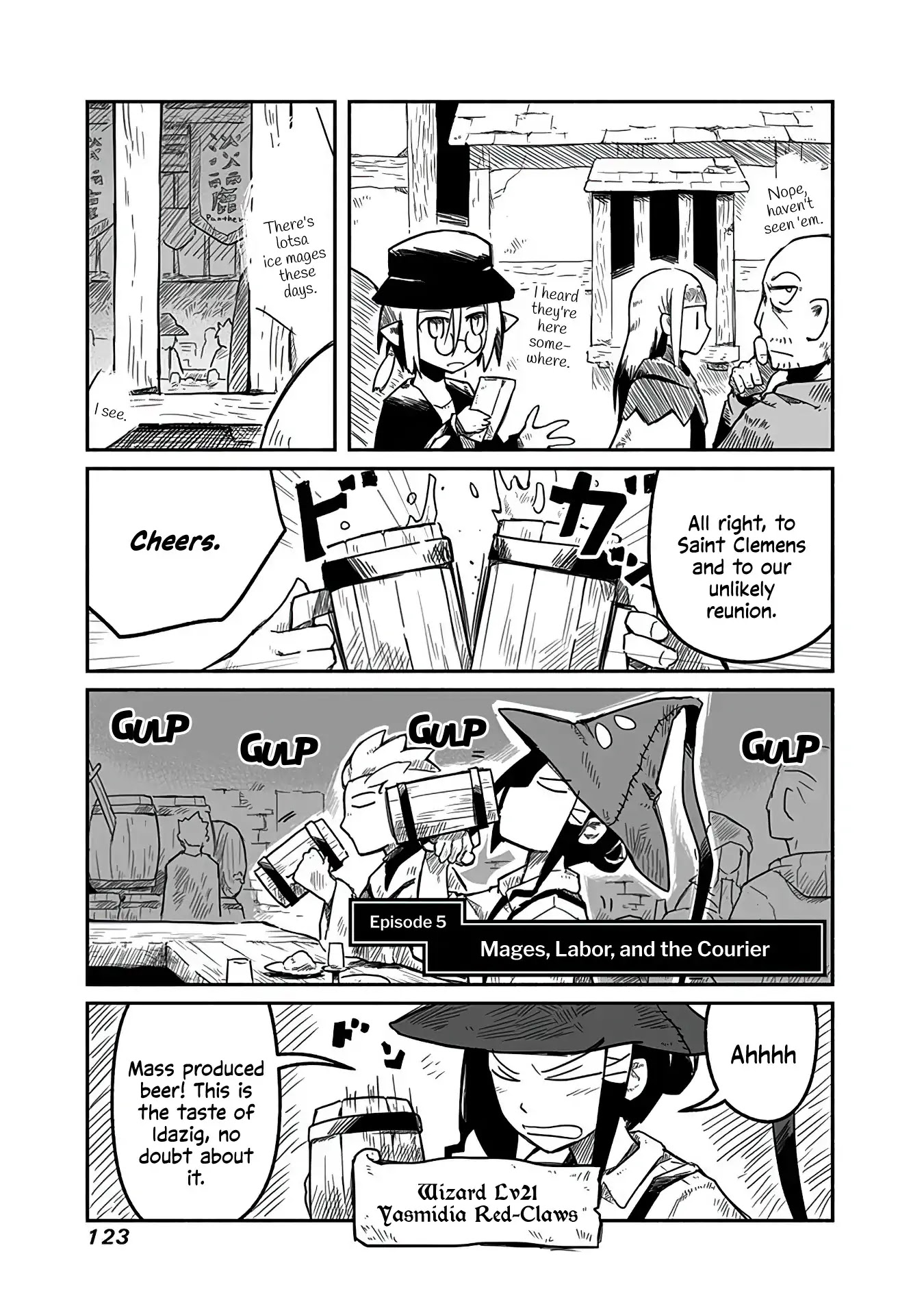 The Dragon, the Hero, and the Courier Chapter 5 page 1 - Chapter 5: Mages, Labor, and the Courier
