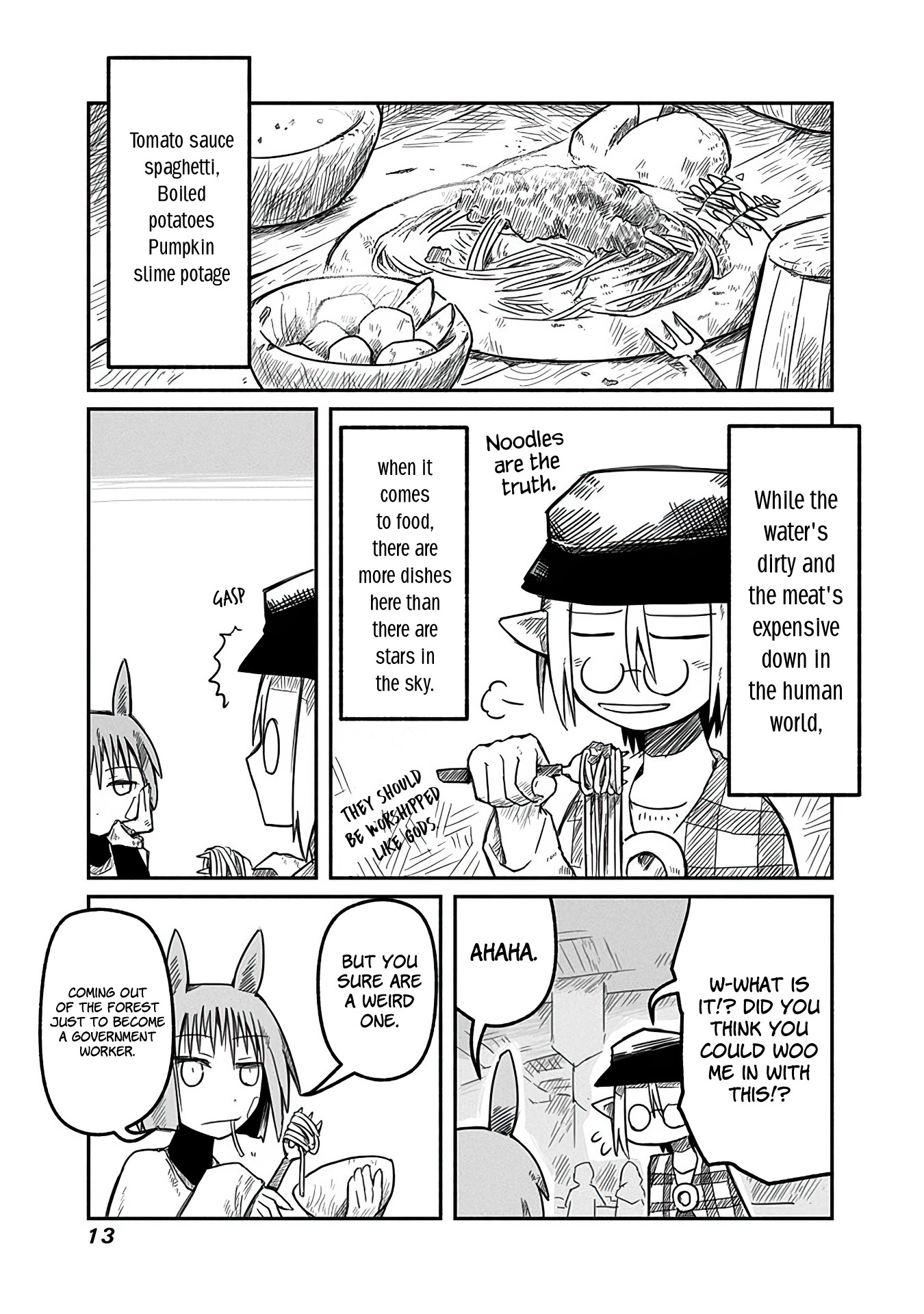 The Dragon, the Hero, and the Courier Chapter 8 page 13 - Chapter 8: Yoshida, the Adventurer, and Sabbath