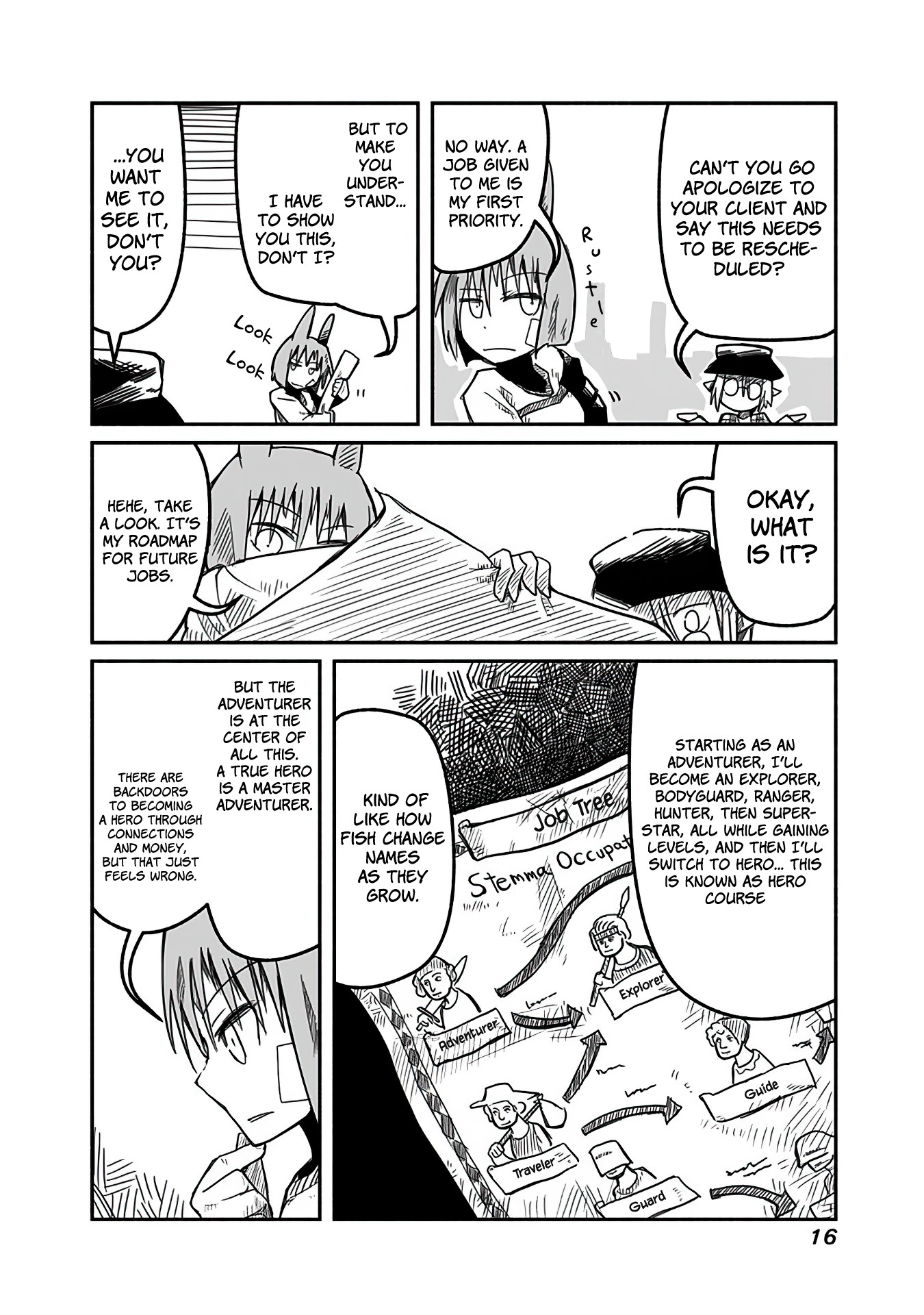 The Dragon, the Hero, and the Courier Chapter 8 page 16 - Chapter 8: Yoshida, the Adventurer, and Sabbath