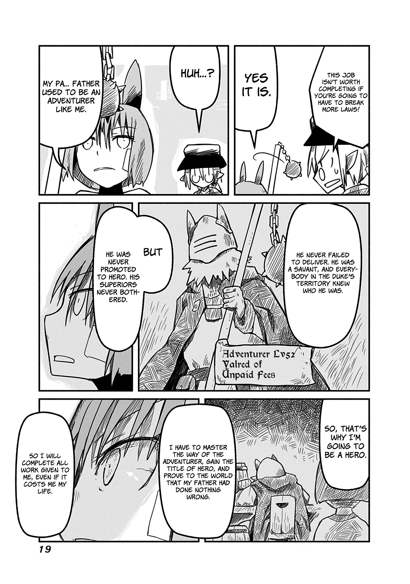 The Dragon, the Hero, and the Courier Chapter 8 page 19 - Chapter 8: Yoshida, the Adventurer, and Sabbath
