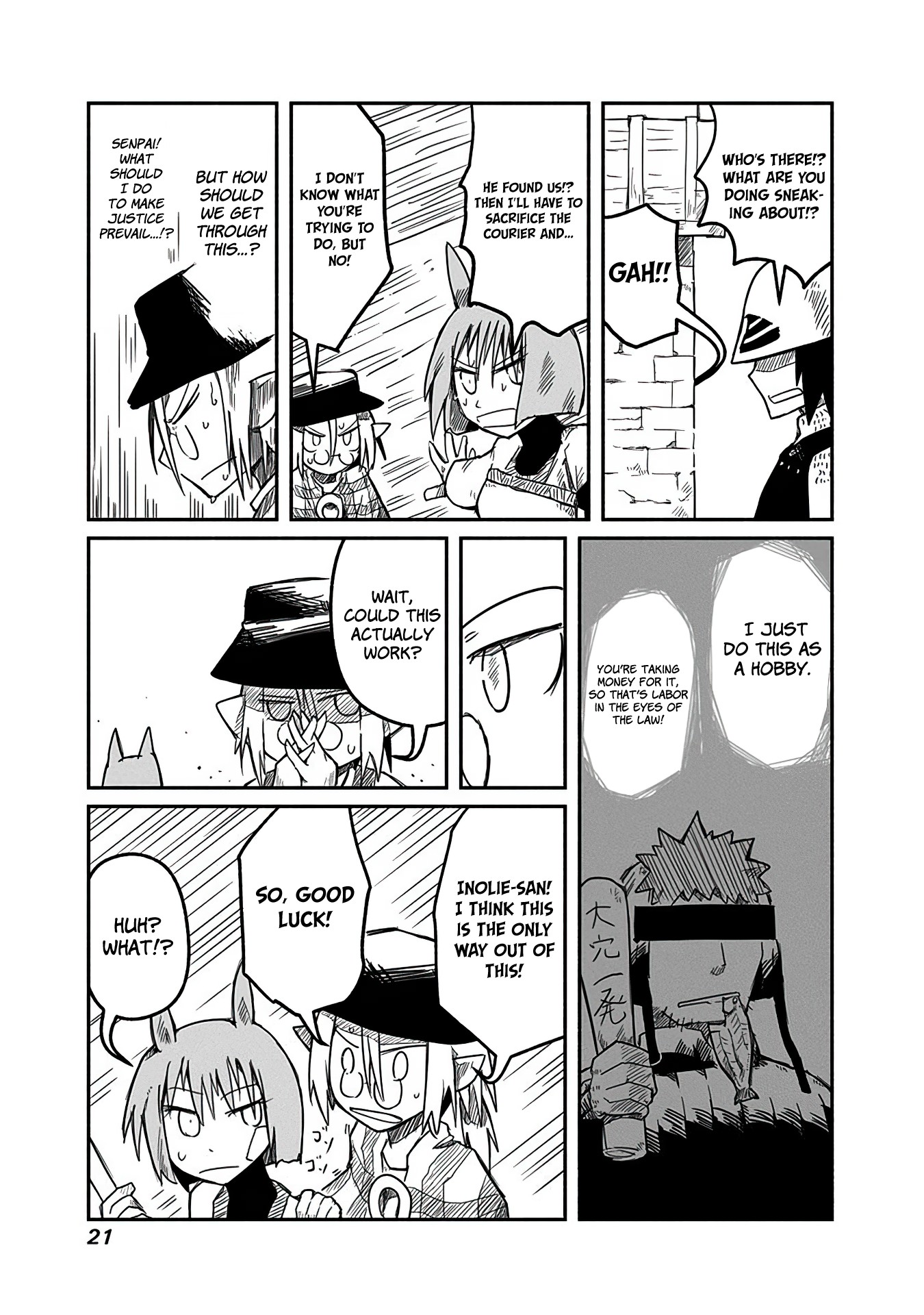 The Dragon, the Hero, and the Courier Chapter 8 page 21 - Chapter 8: Yoshida, the Adventurer, and Sabbath