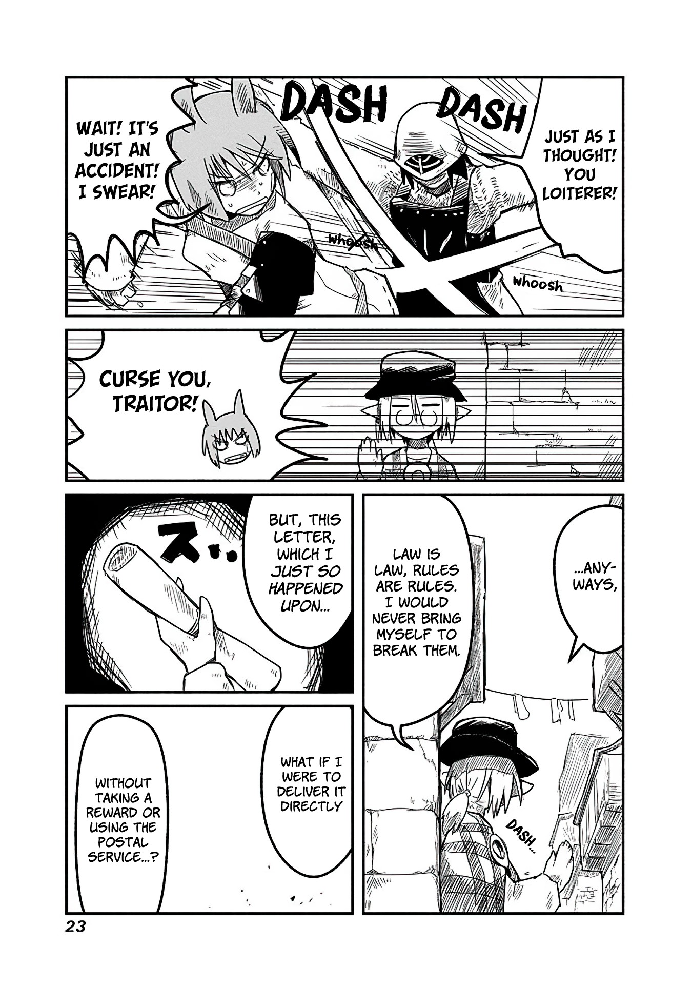 The Dragon, the Hero, and the Courier Chapter 8 page 23 - Chapter 8: Yoshida, the Adventurer, and Sabbath