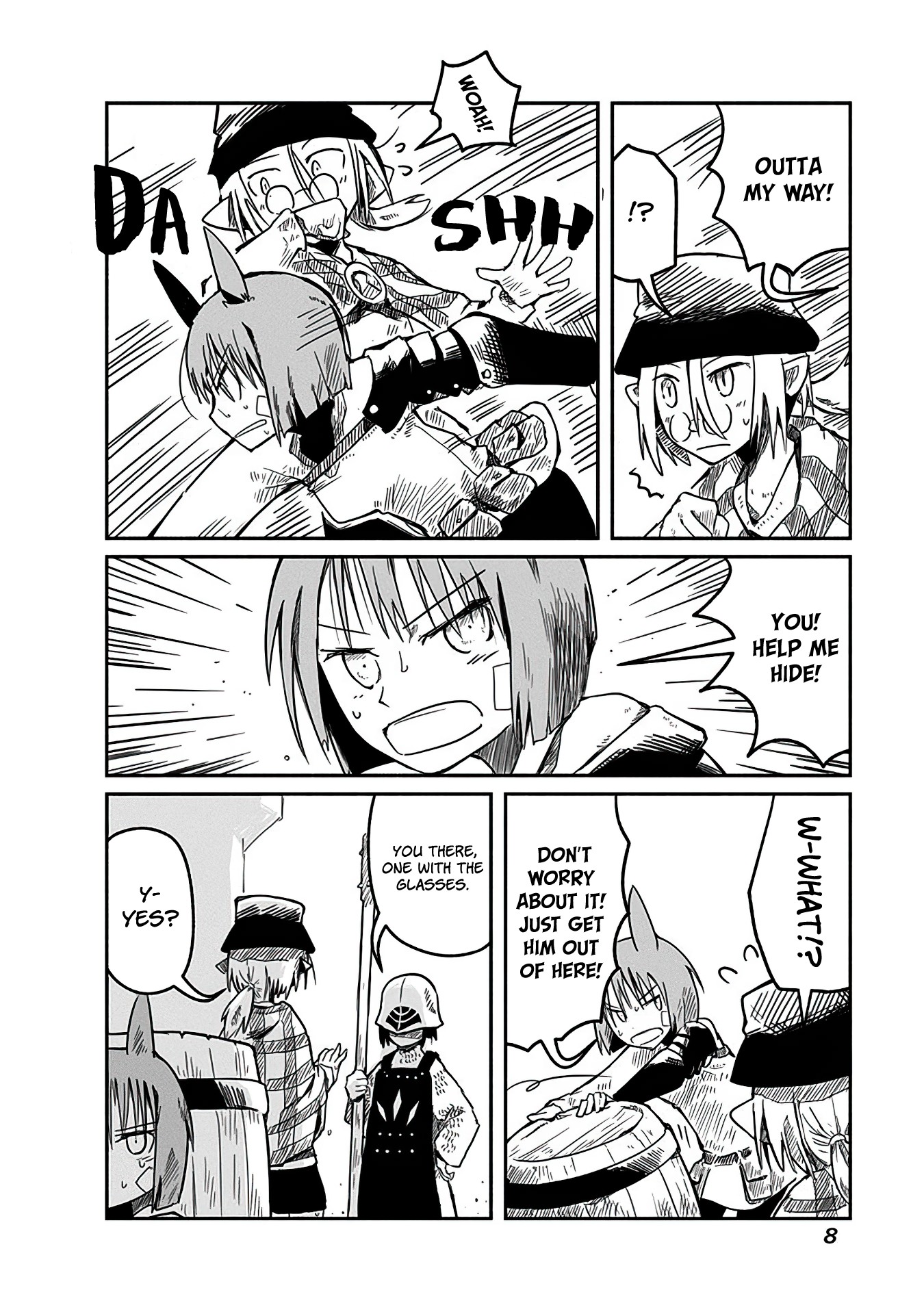 The Dragon, the Hero, and the Courier Chapter 8 page 8 - Chapter 8: Yoshida, the Adventurer, and Sabbath
